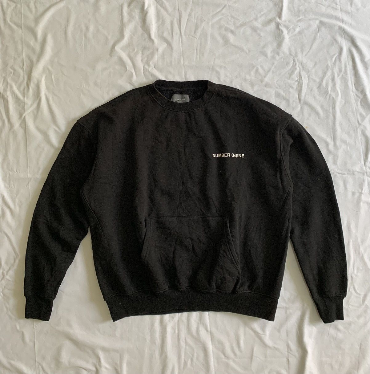 Number (N)ine Number (N)ine x Common Base Blackout Sweatshirt Size US M / EU 48-50 / 2 - 1 Thumbnail