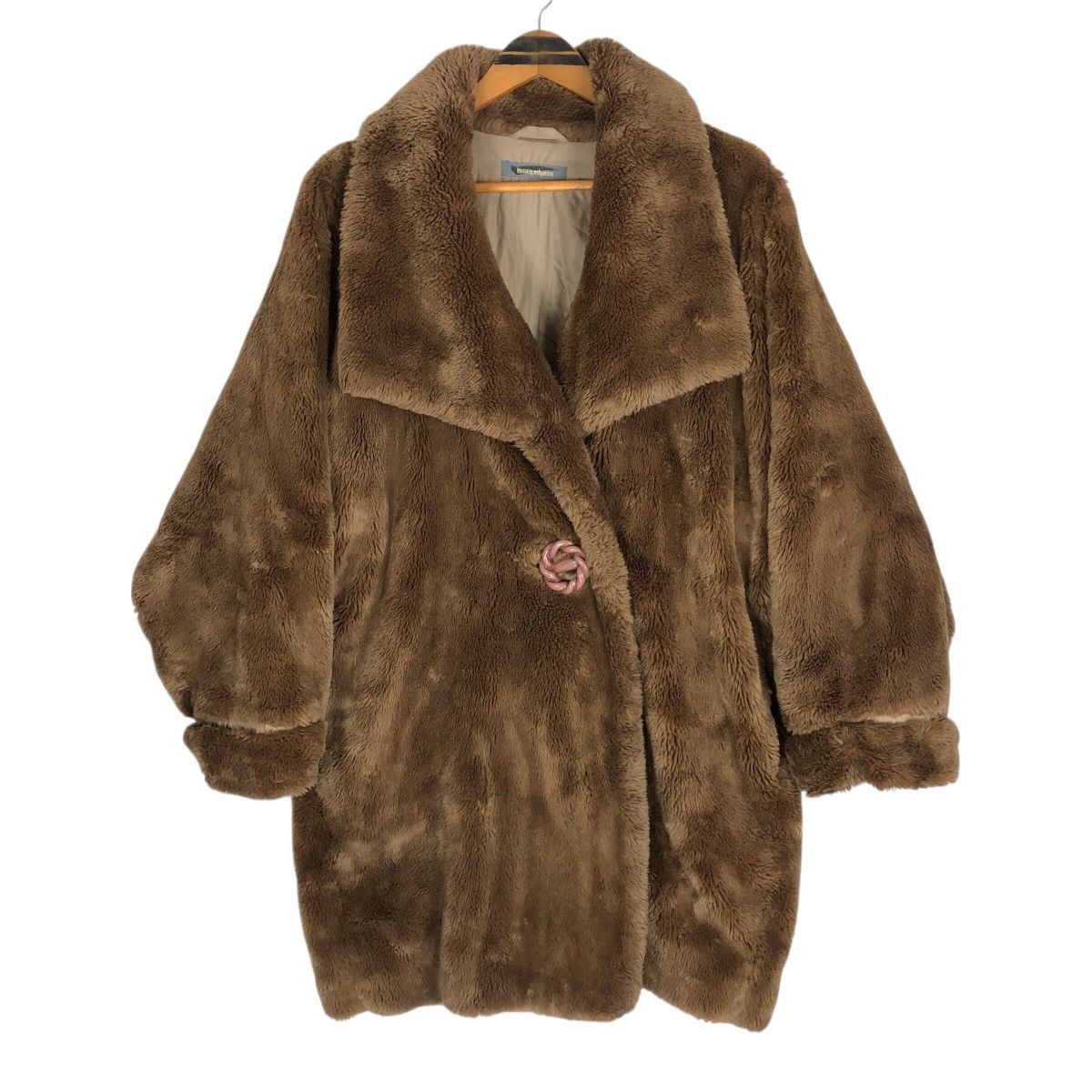 Issey Miyake Vintage 80s Issey Miyake Faux Fur Coat Size M / US 6-8 / IT 42-44 - 1 Thumbnail