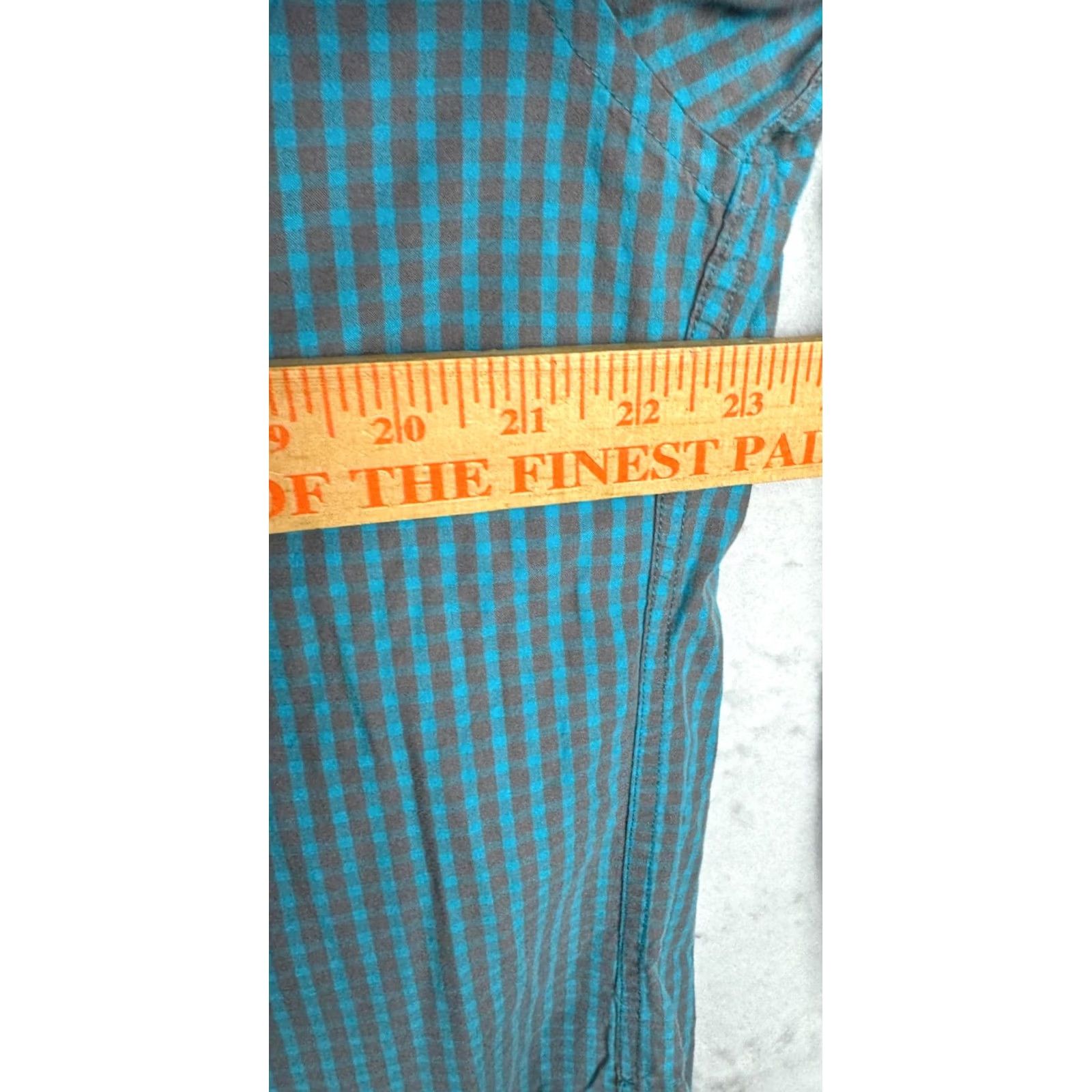 J.Crew J CREW Slim Fit Shirt Mens XL Blue Gray Gingham Check Button Down 100 Cotton L/S Size US XL / EU 56 / 4 - 8 Thumbnail