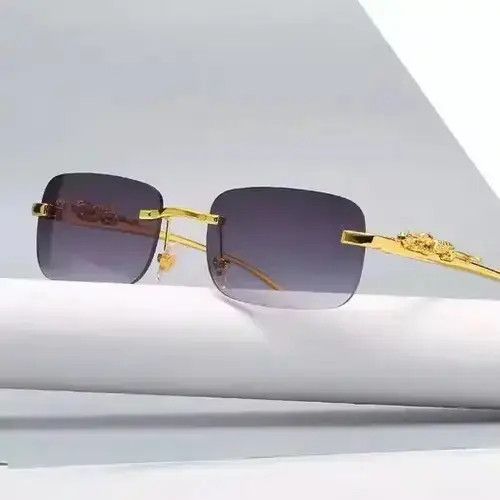 Electric Visual Vintage Retro Style Leopard 🐆 Yellow Black Frame Glasses Size ONE SIZE - 4 Thumbnail