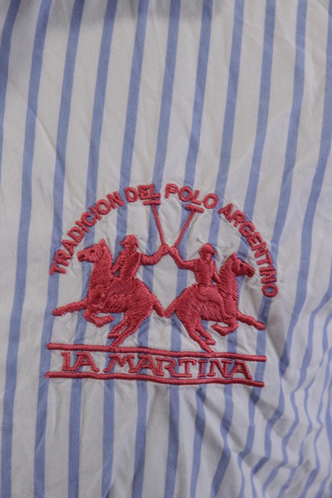 La Martina La Martina Buenos Aires Blue Stripe Shirt M 41-42 Size US L / EU 52-54 / 3 - 5 Thumbnail
