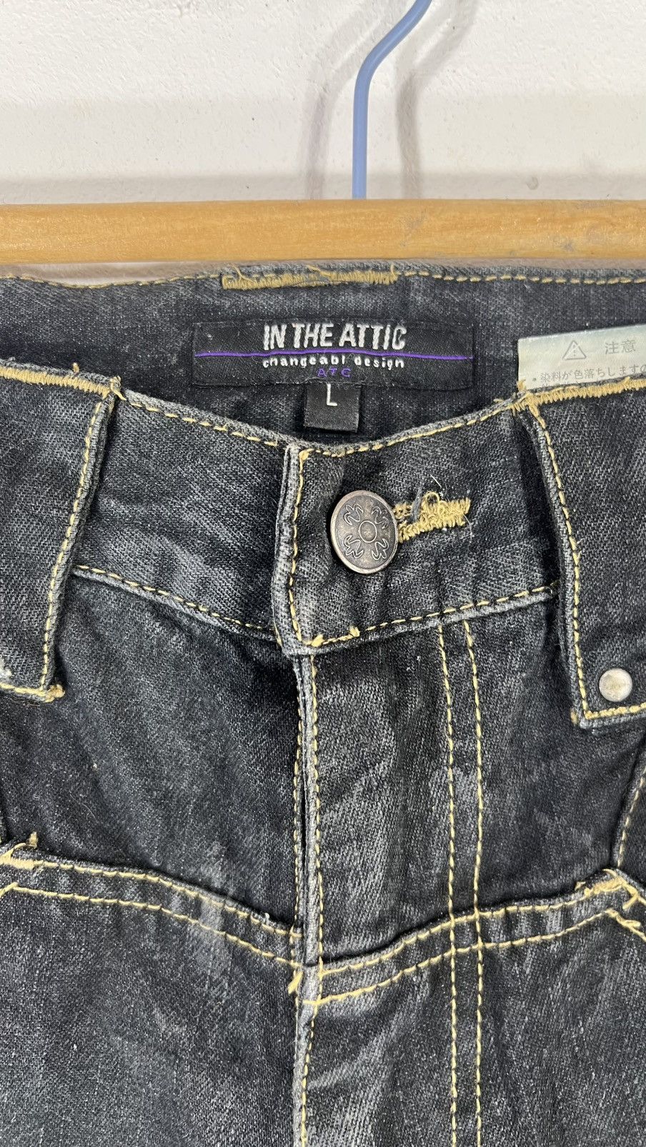 In The Attic In The Attic Avant Garde Punk Design Denim Pants Size US 32 / EU 48 - 7 Thumbnail