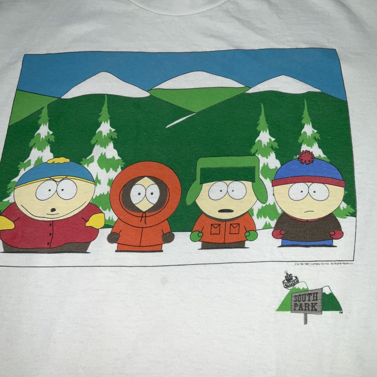 Vintage Vintage 1997 South Park T-shirt Comedy Central Size US L / EU 52-54 / 3 - 2 Thumbnail