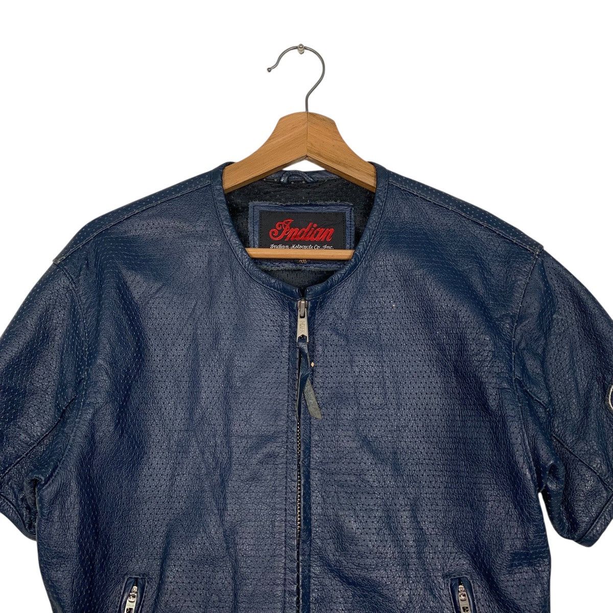 Indian Motorcycle Indian Motorcycle Short Sleeve Leather Biker Jacket Size S / US 4 / IT 40 - 2 Thumbnail