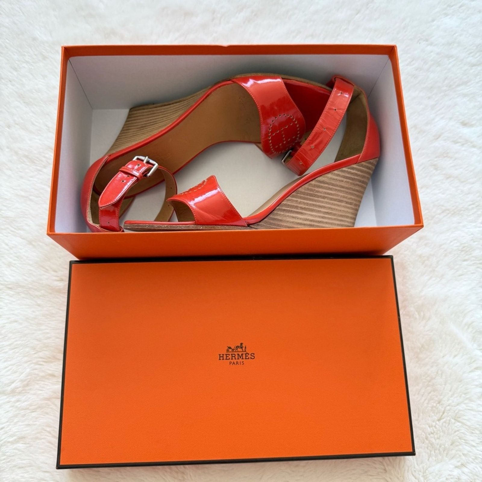 Hermes HERMES women platform sandals size 38 EU Authentic 1100$ Size US 8 / IT 38 - 10 Thumbnail