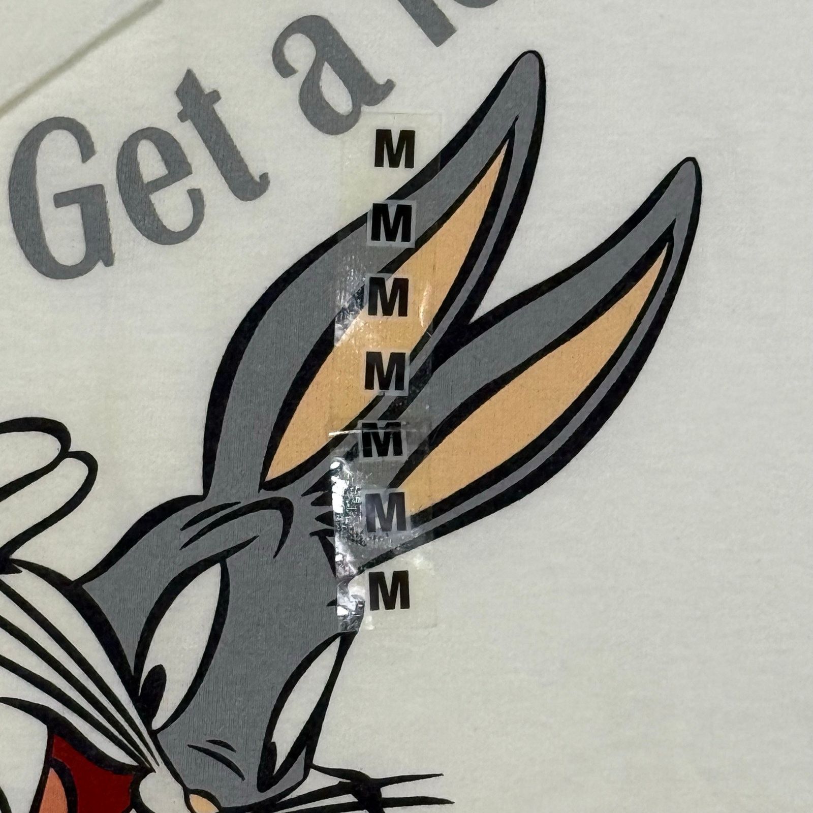 Warner Bros Vintage 90s Looney Tunes Bugs Bunny & Taz T-Shirt Deadstock Size US M / EU 48-50 / 2 - 4 Thumbnail