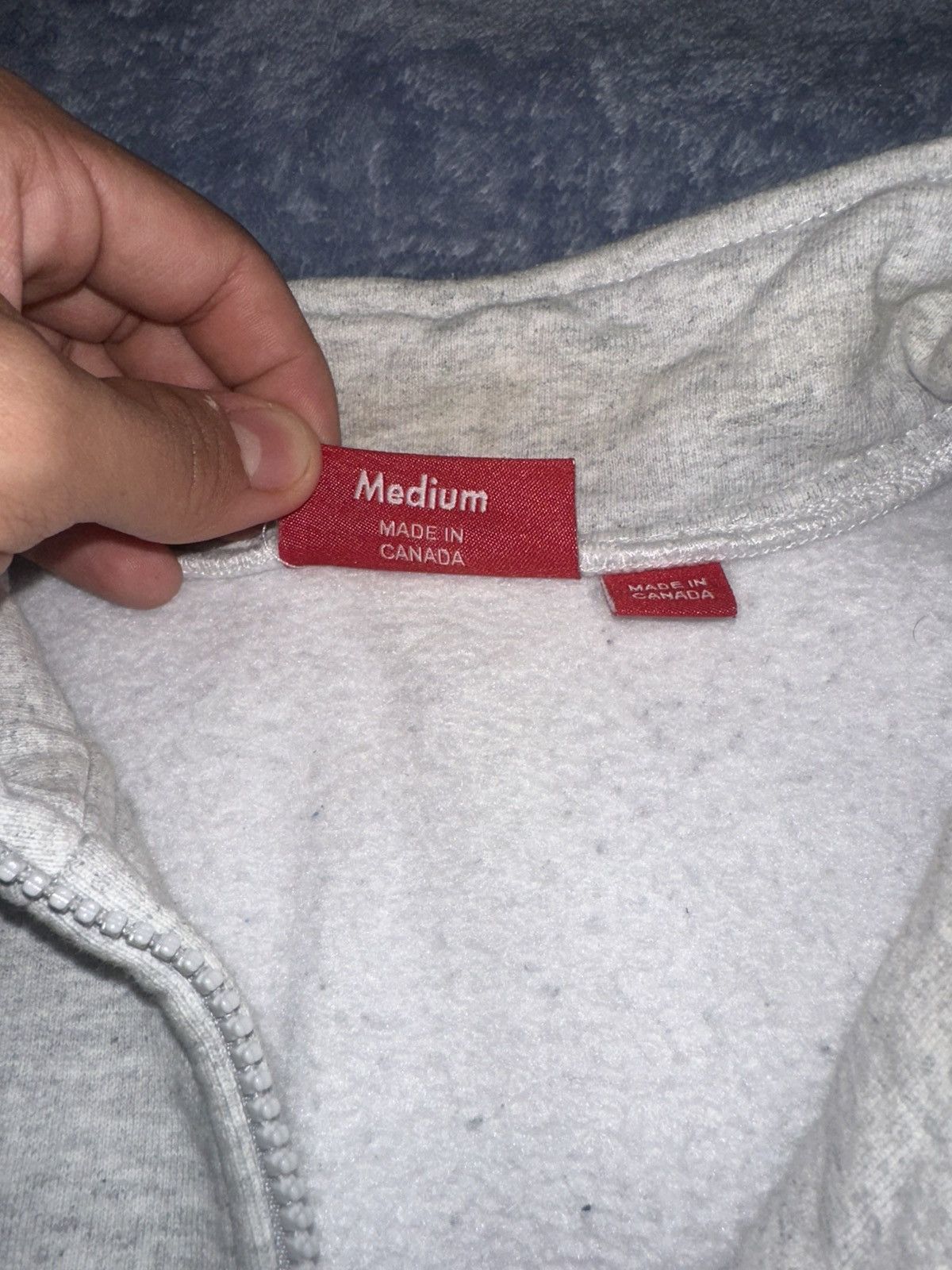 Supreme Grey supreme quarter zip Size US M / EU 48-50 / 2 - 4 Thumbnail