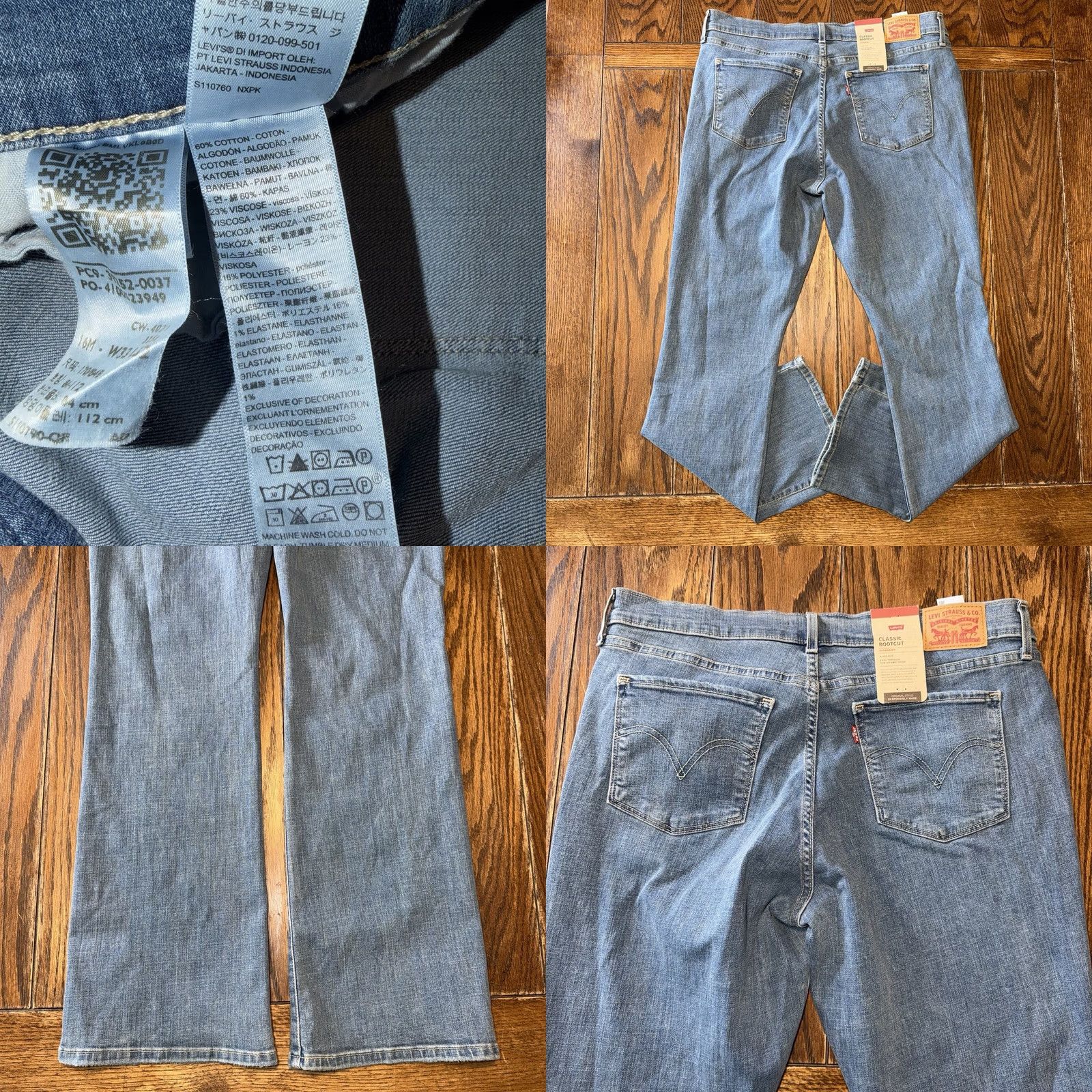 Levi's Levi's Jeans Women Bootcut 16 Mid Rise Hypersoft Classic Casual Blue 32in Inseam 16 Regular Pockets Stretch Denim Size 38" / US 16 / IT 52 - 8 Thumbnail