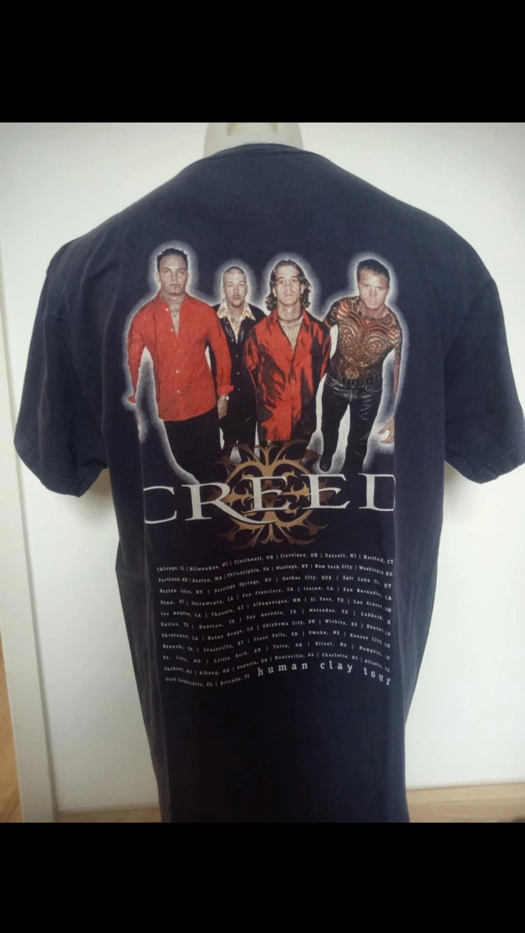Band Tees × Vintage Vintage Creed Humen Clay Tour T Shirt Navy 2000s Rare Size US L / EU 52-54 / 3 - 1 Thumbnail