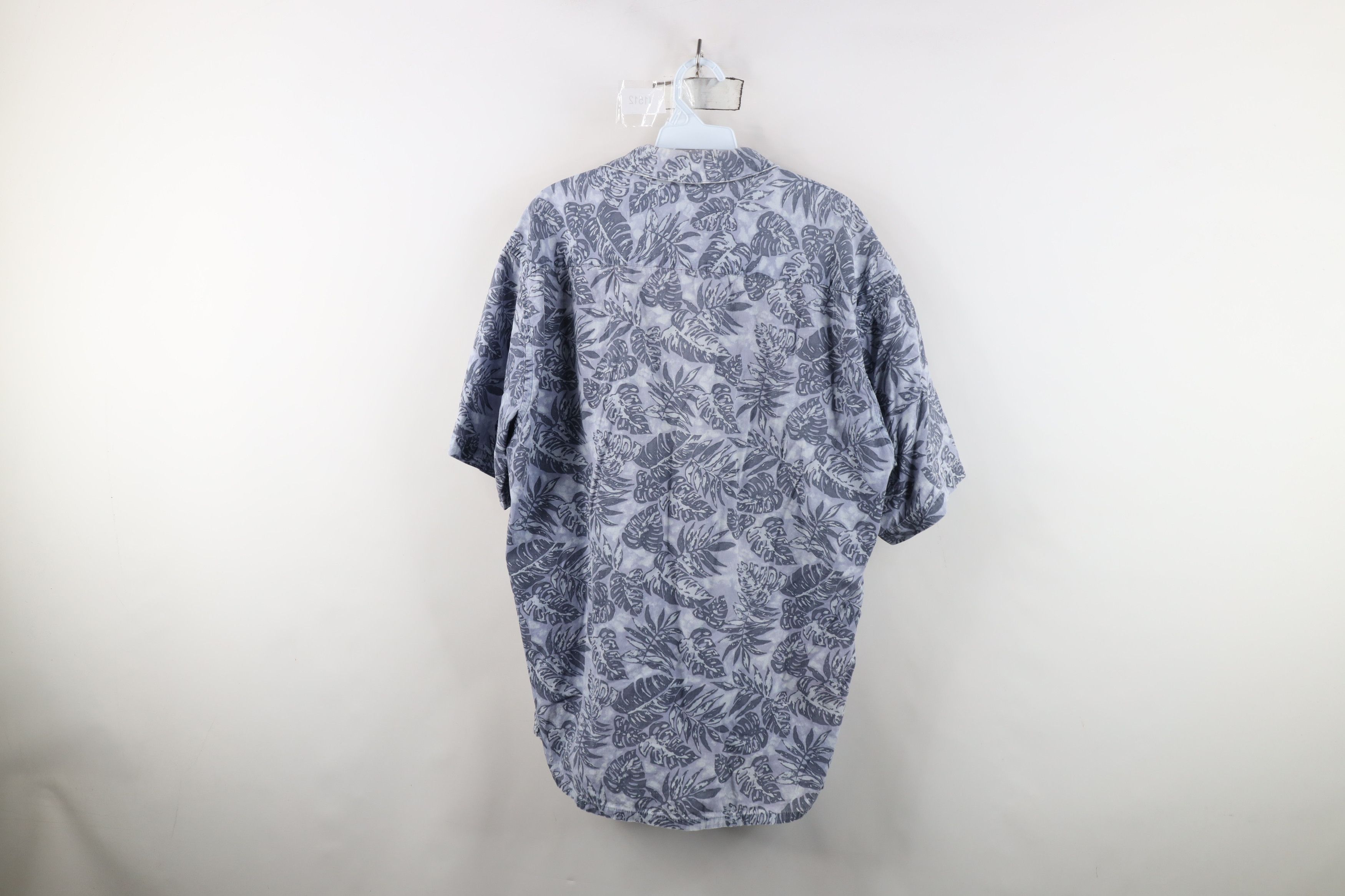Vintage Vintage 90s Streetwear Palm Leaf Hawaiian Luau Button Shirt Size US L / EU 52-54 / 3 - 13 Thumbnail