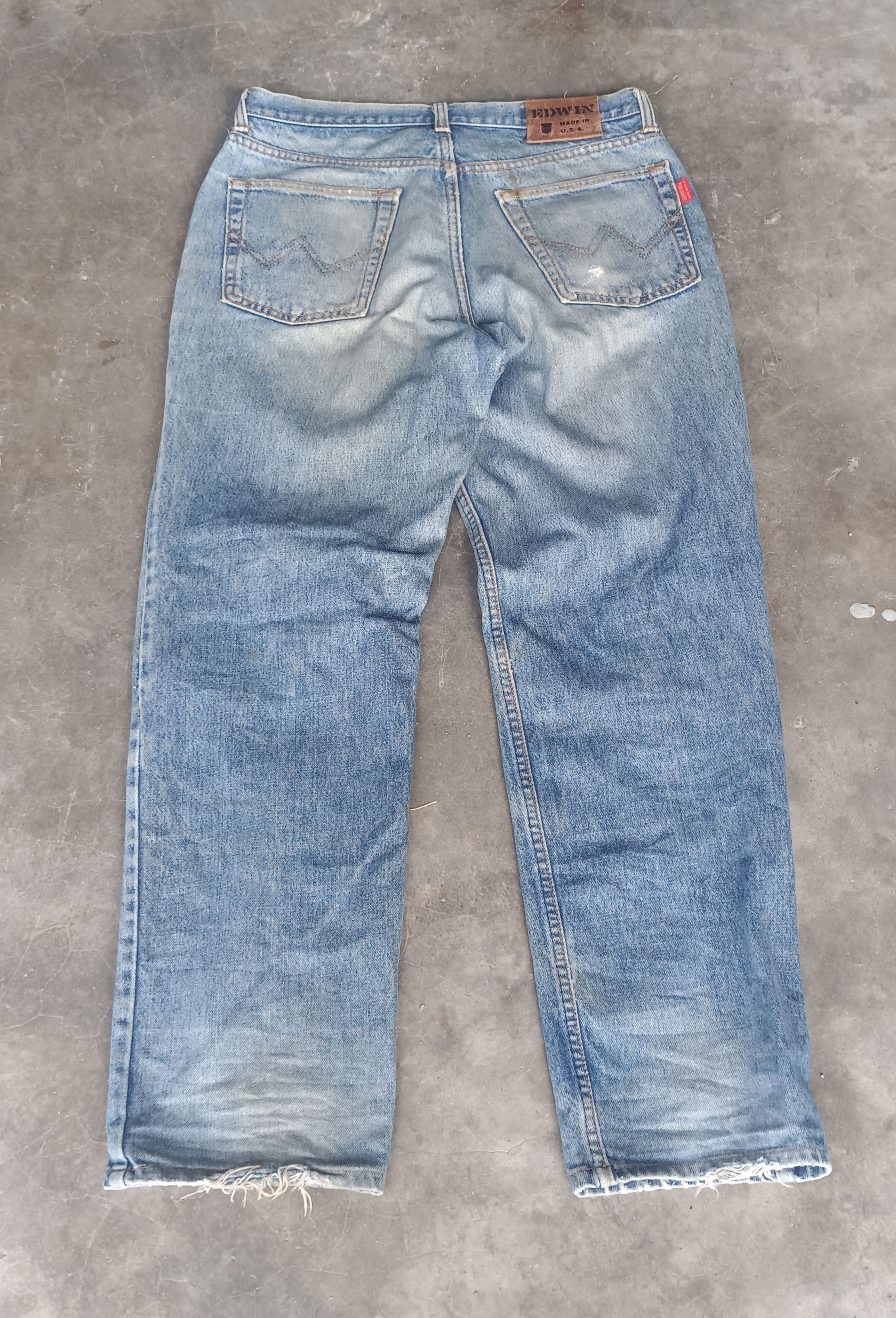 Edwin Vintage💥 Edwin Made In USA Distressed Denim Size US 32 / EU 48 - 2 Thumbnail