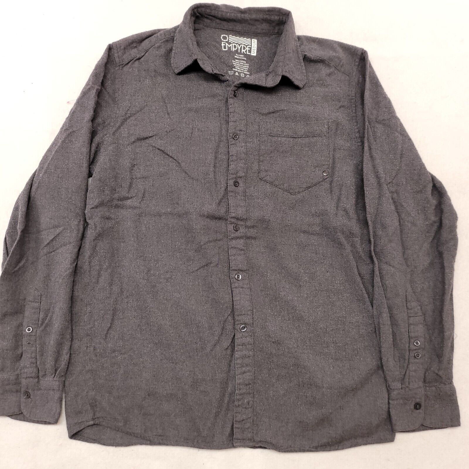 Empyre Empyre Casual Button Up Shirt Adult Mens Size Medium M Gray Size US M / EU 48-50 / 2 - 2 Thumbnail