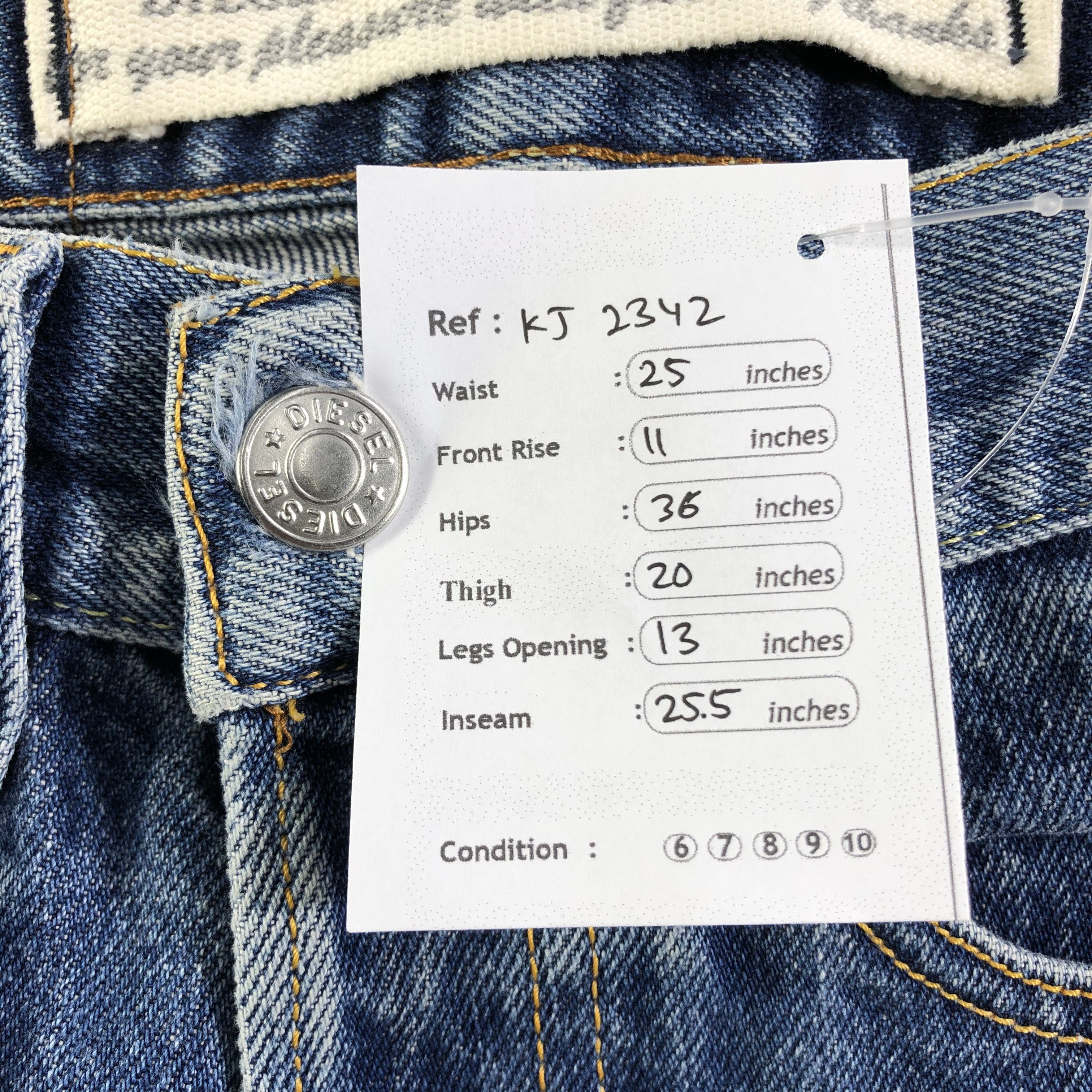 Diesel Vintage Diesel Jeans Distressed Denim KJ2342 Size 25" / US 0 / IT 36 - 13 Thumbnail
