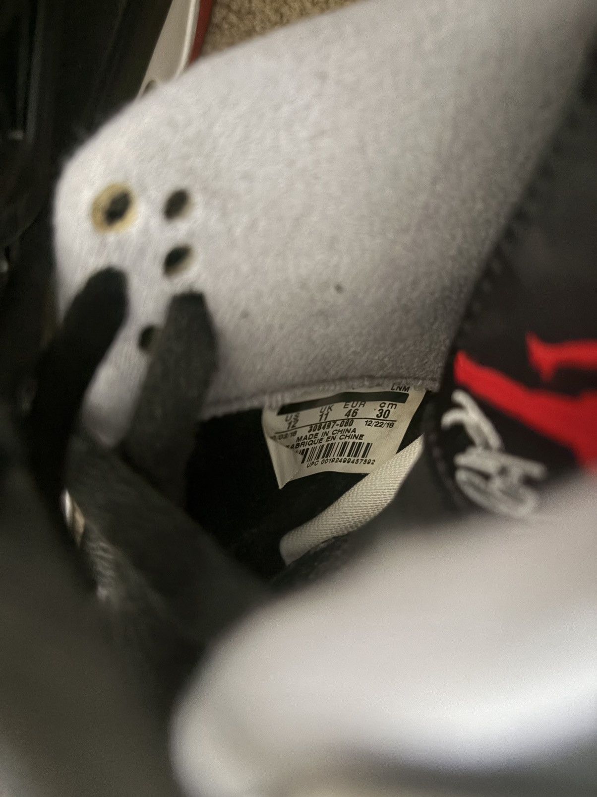 Jordan Brand jordan 4 bred Size US 12 / EU 45 - 6 Thumbnail