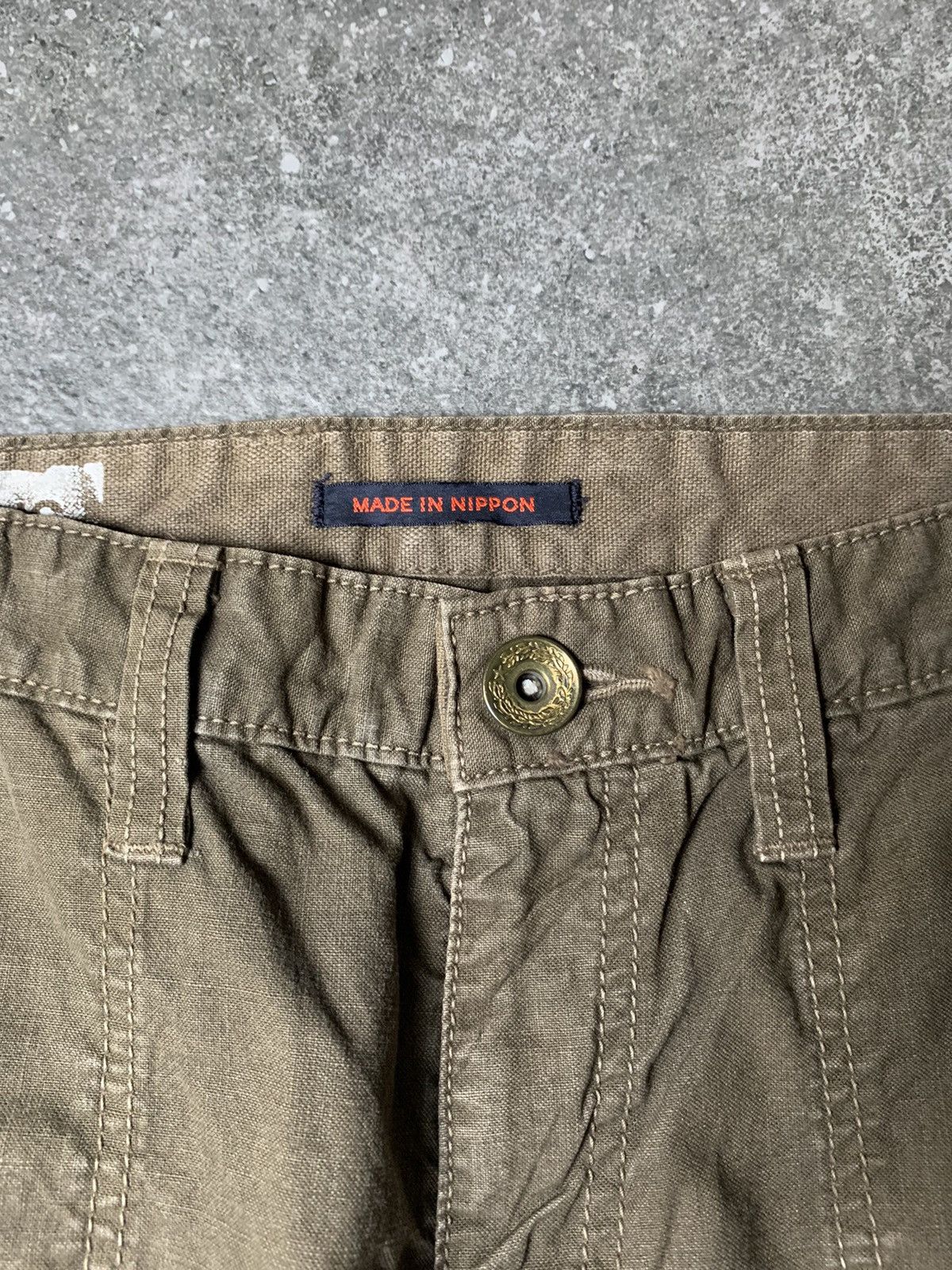 Japanese Brand 2000s Surplus Gas Mask 3D Pocket Flared Cargo Pants Size US 31 - 9 Thumbnail