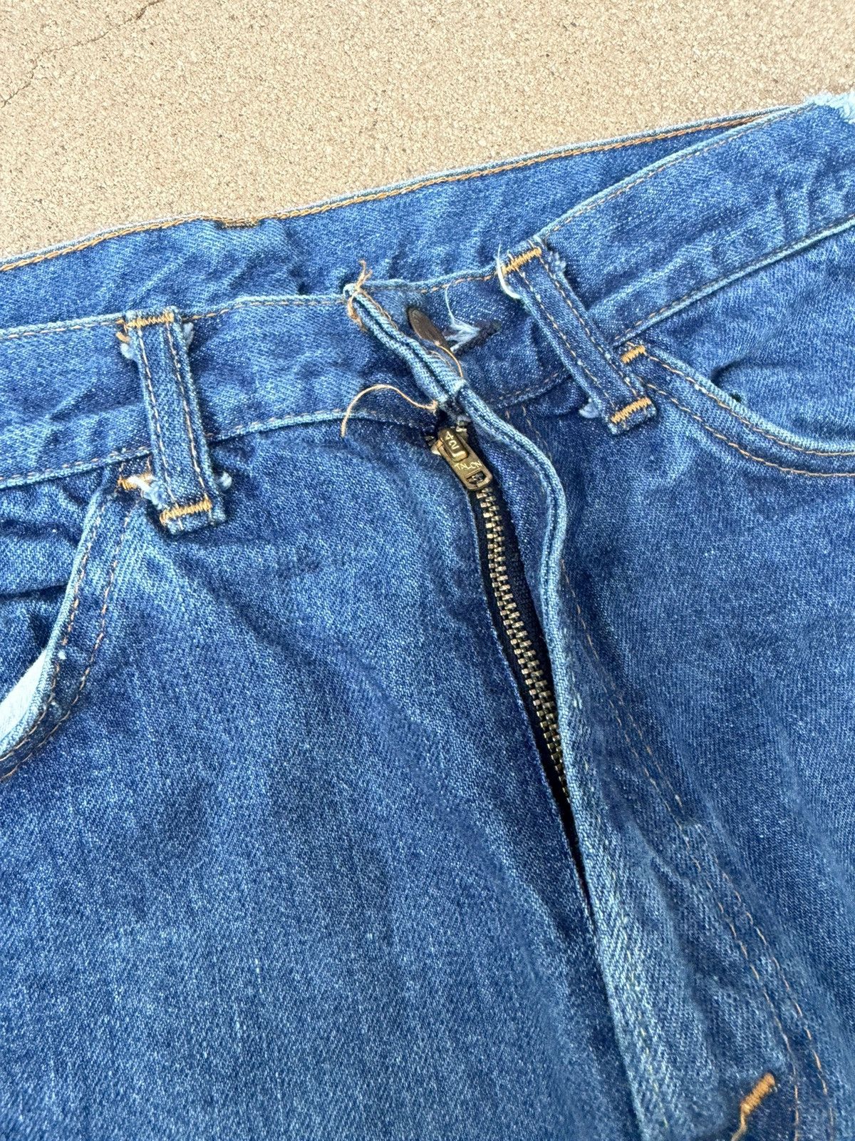 Levi's Vtg 70’s Levi’s 646 Orange Tab Bellbottom Flare Jeans 29x30 Size US 29 - 5 Thumbnail