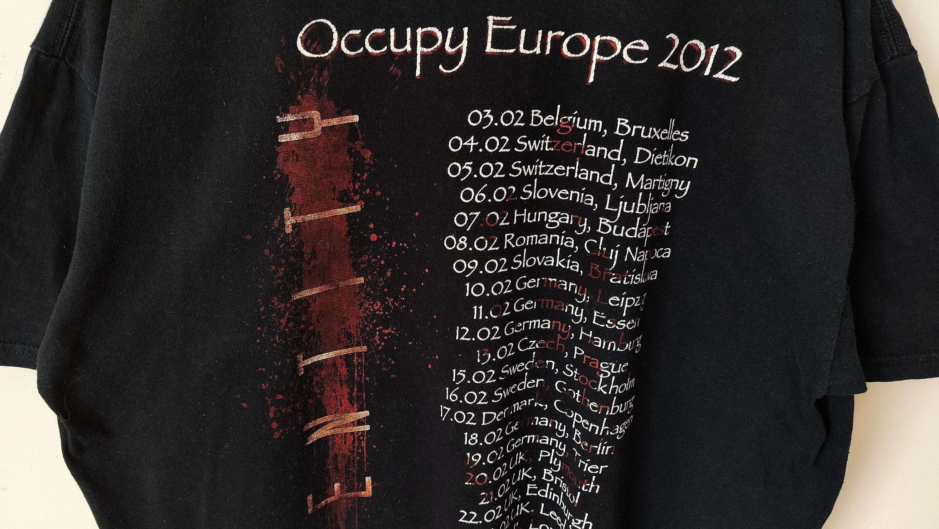 Band Tees Origin Occupy Europe Entity Tour VTG Y2K Vintage Tshirt Size US S / EU 44-46 / 1 - 6 Thumbnail