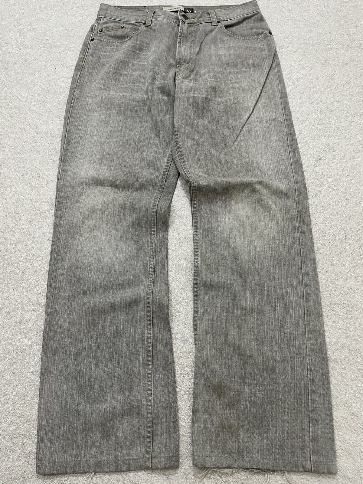 If Six Was Nine 2000s Relaxed Distressed Denim Jeans Y2K Size US 30 / EU 46 - 1 Thumbnail