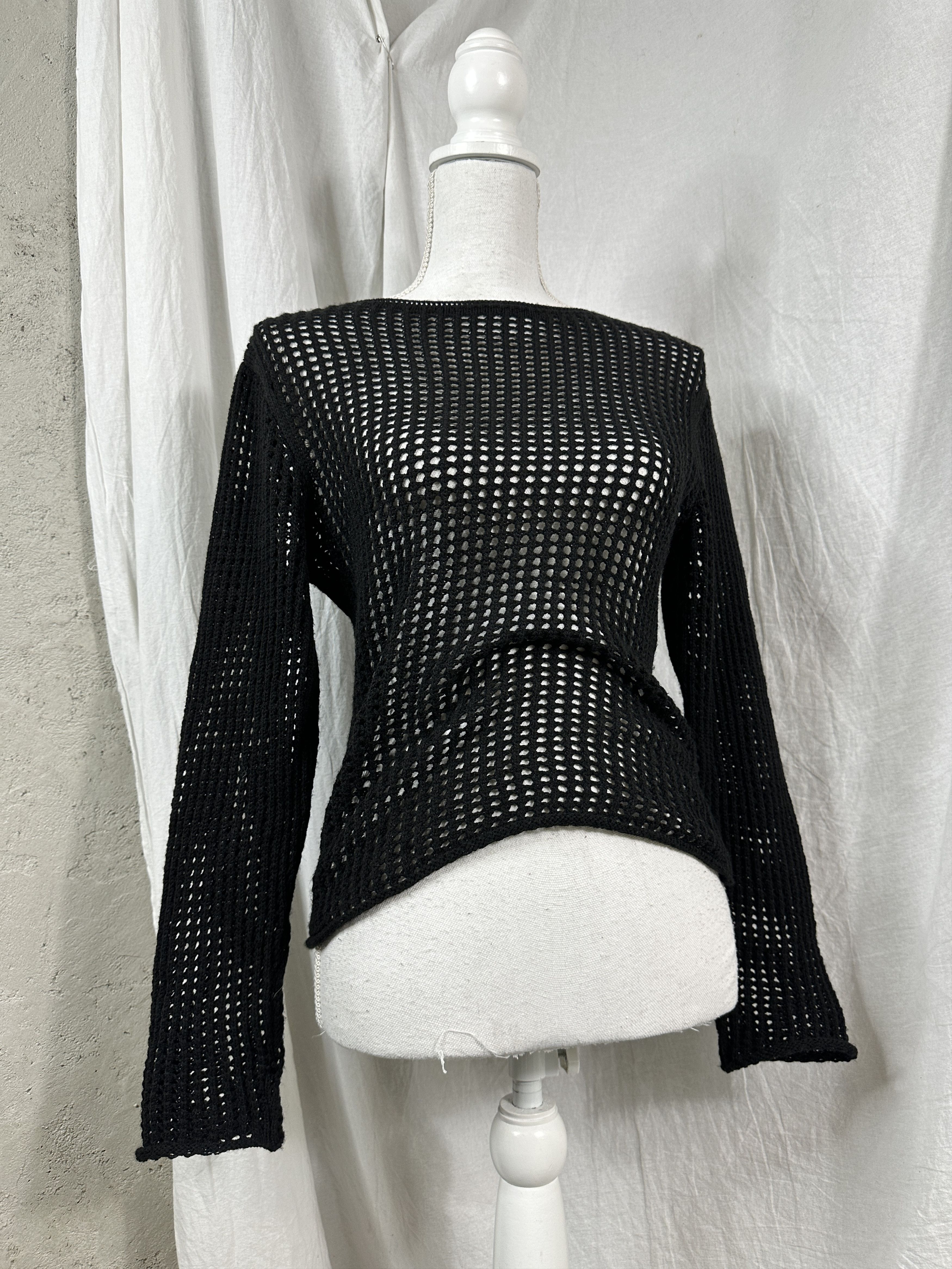 Vintage Fishnet Y2K Sweater Size M / US 6-8 / IT 42-44 - 3 Thumbnail