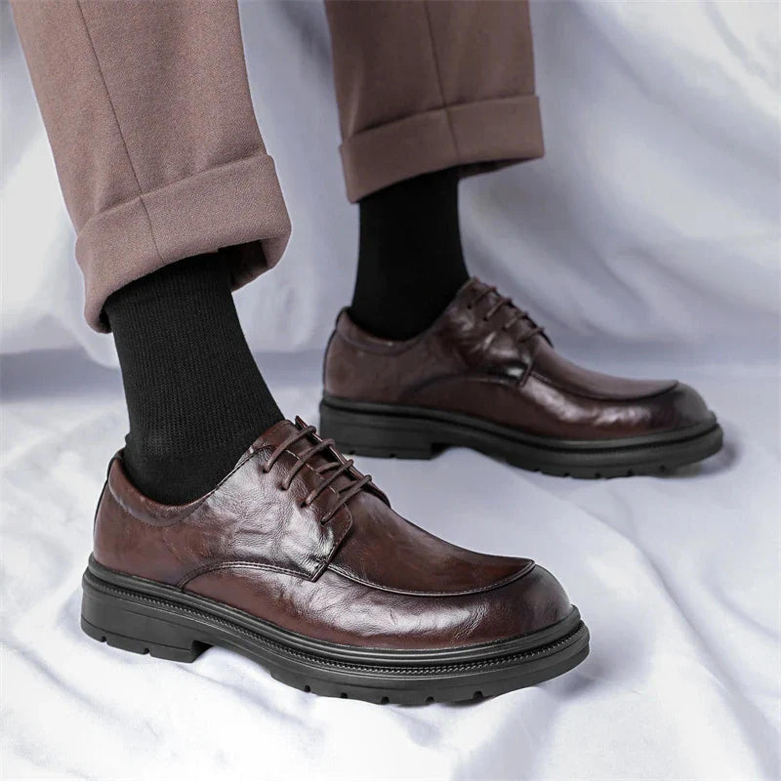 Leather Classic Leather Oxford Shoes Size US 7.5 / EU 40-41 - 3 Thumbnail