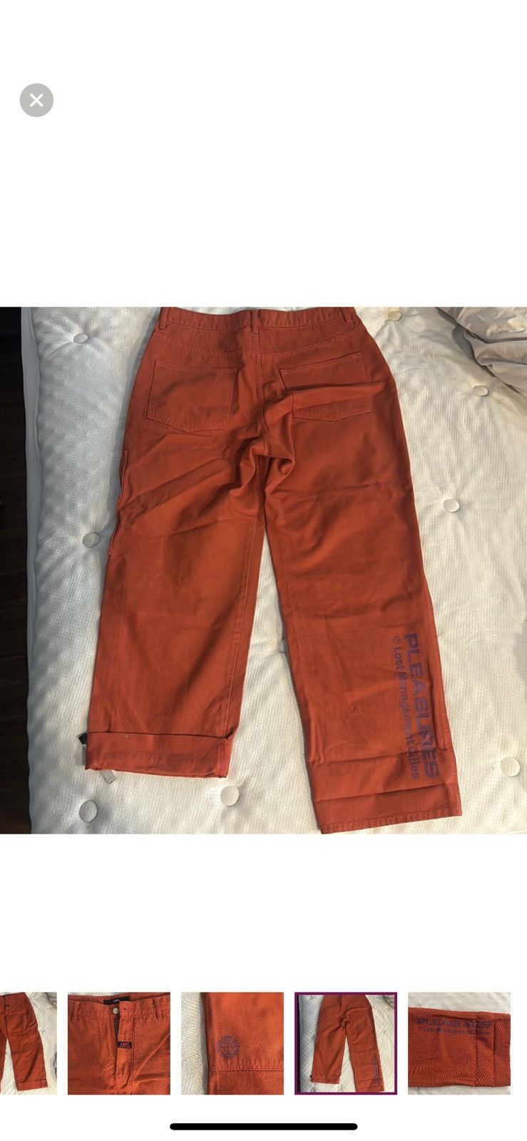 Pleasures PLEASURES NOW x LMC LOST MANAGEMENT CITIES ORANGE CARPENTER Size US 34 / EU 50 - 4 Thumbnail
