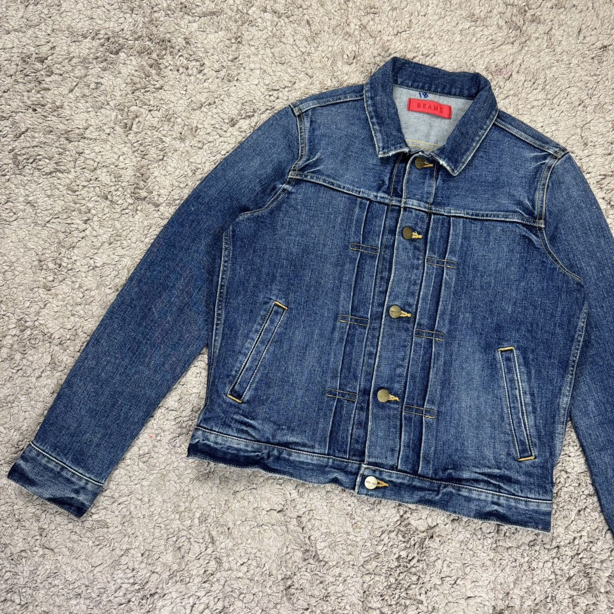 Japanese Brand Beams Red Card Denim Jacket Size M / US 6-8 / IT 42-44 - 3 Thumbnail