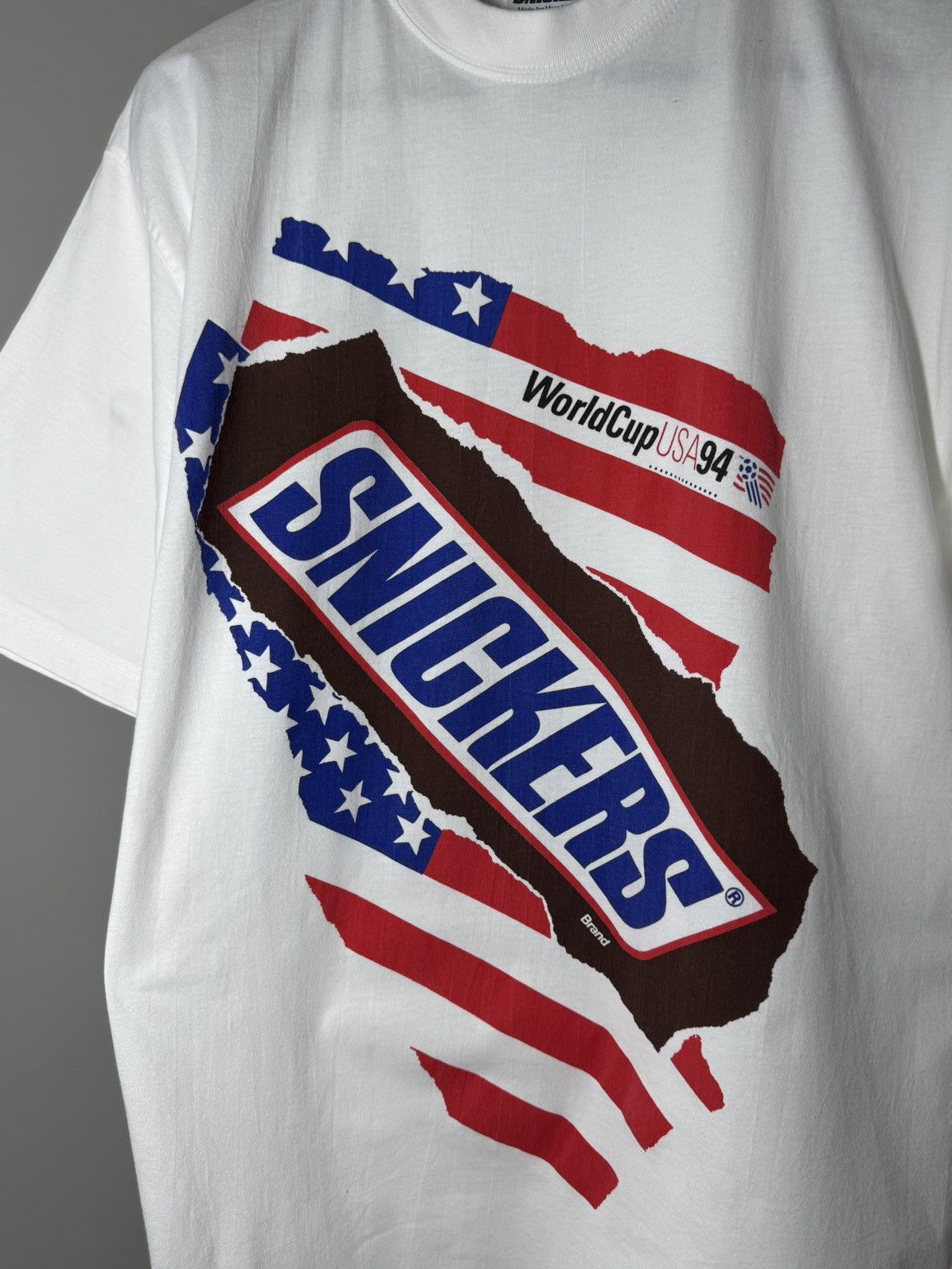 Band Tees World Cup Fifa 1994 USA Vintage Snickers Sport Tee Size M Size US M / EU 48-50 / 2 - 5 Thumbnail