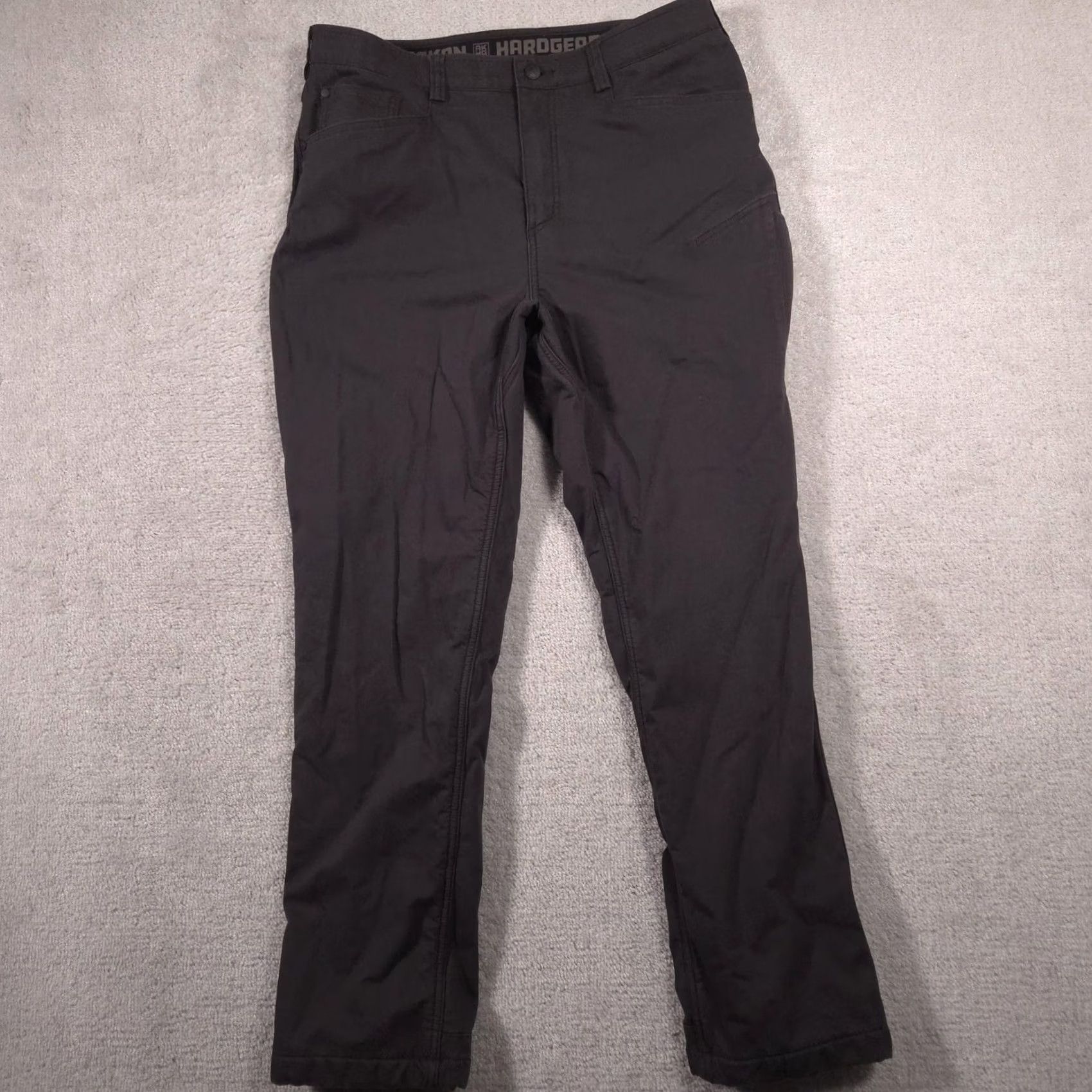 Vintage Alaskan Hardgear Pants Womens 14 Black Fleece Lined Insulated Snow Workwear Size 36" / US 14 / IT 50 - 2 Thumbnail