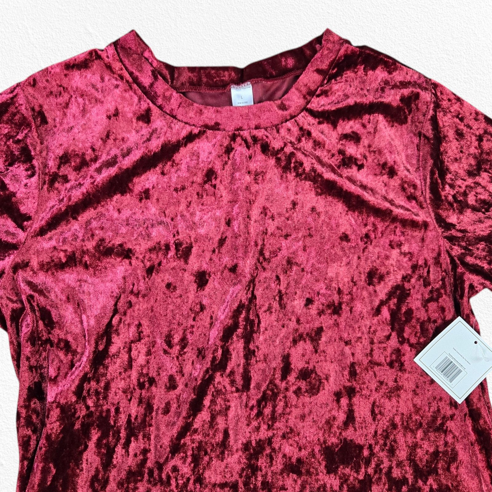 Other Scarlet Red Velvet Mini Dress Size Large Size L / US 10 / IT 46 - 3 Thumbnail