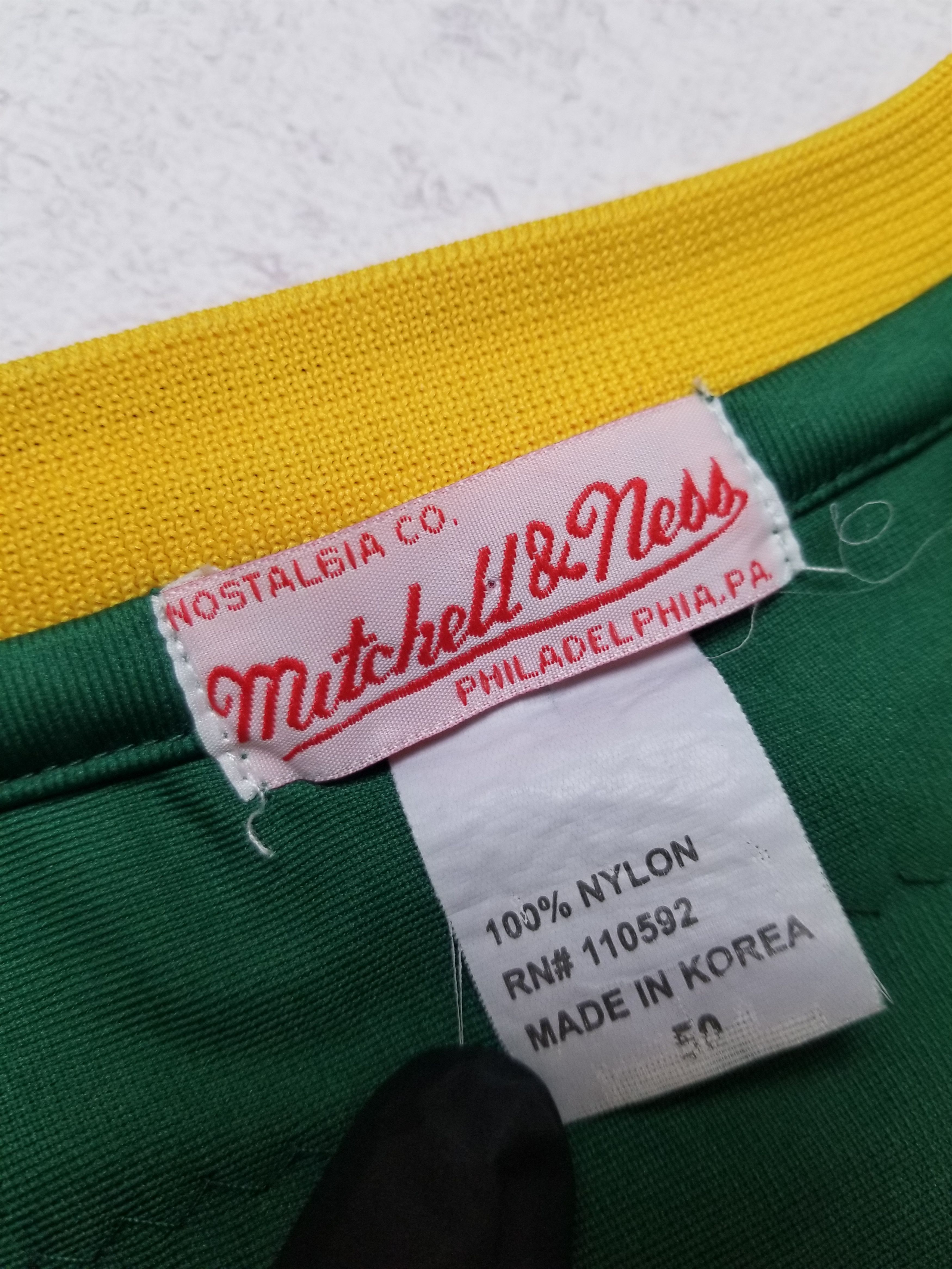 Mitchell & Ness NFL Packers 4 Brett Favre Throwback Jersey 75th Anniv. Patch Size US L / EU 52-54 / 3 - 15 Thumbnail