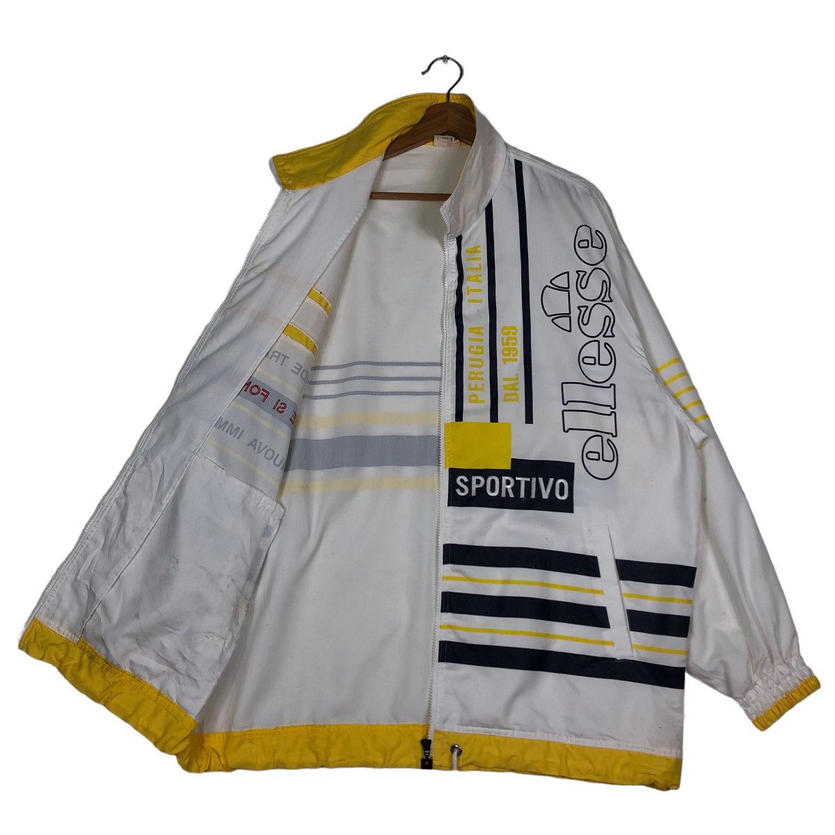 Japanese Brand 🔥Vintage Bomber Jacket Ellesse Japan Big Logo Spell Out Size US M / EU 48-50 / 2 - 11 Thumbnail