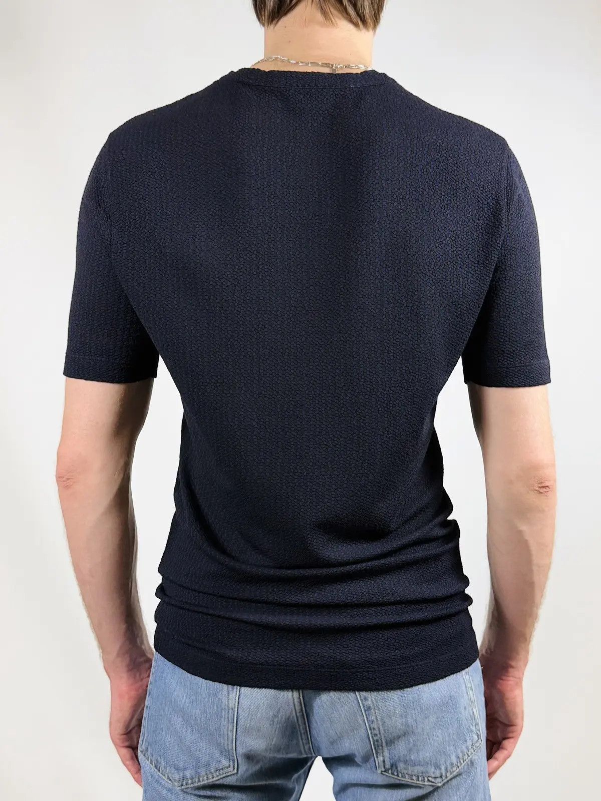 Giorgio Armani Giorgio Armani Viscose Knit T-Shirt Size US L / EU 52-54 / 3 - 3 Thumbnail