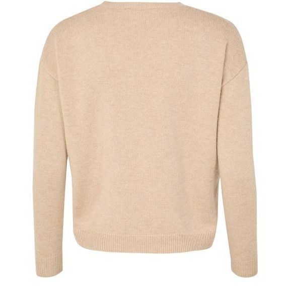 Max Mara MAX MARA Round Neck Beige Wool & Cashmere Sweater New & Auth Size M / US 6-8 / IT 42-44 - 2 Thumbnail