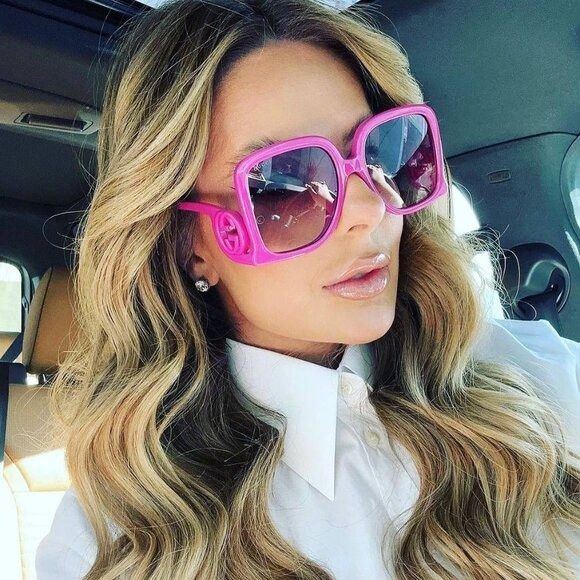 Gucci 🕶️ New Gucci GG1326S 006 Sunglasses - Violet Frame Size ONE SIZE - 3 Thumbnail