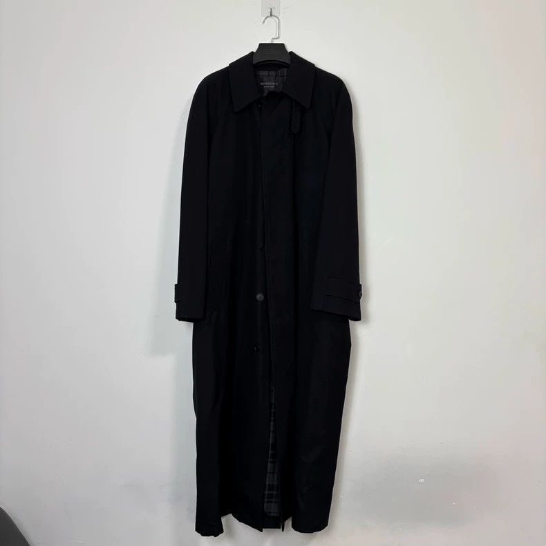 Balenciaga Balenciaga Solid color single-breasted long coat Size M / US 6-8 / IT 42-44 - 1 Thumbnail
