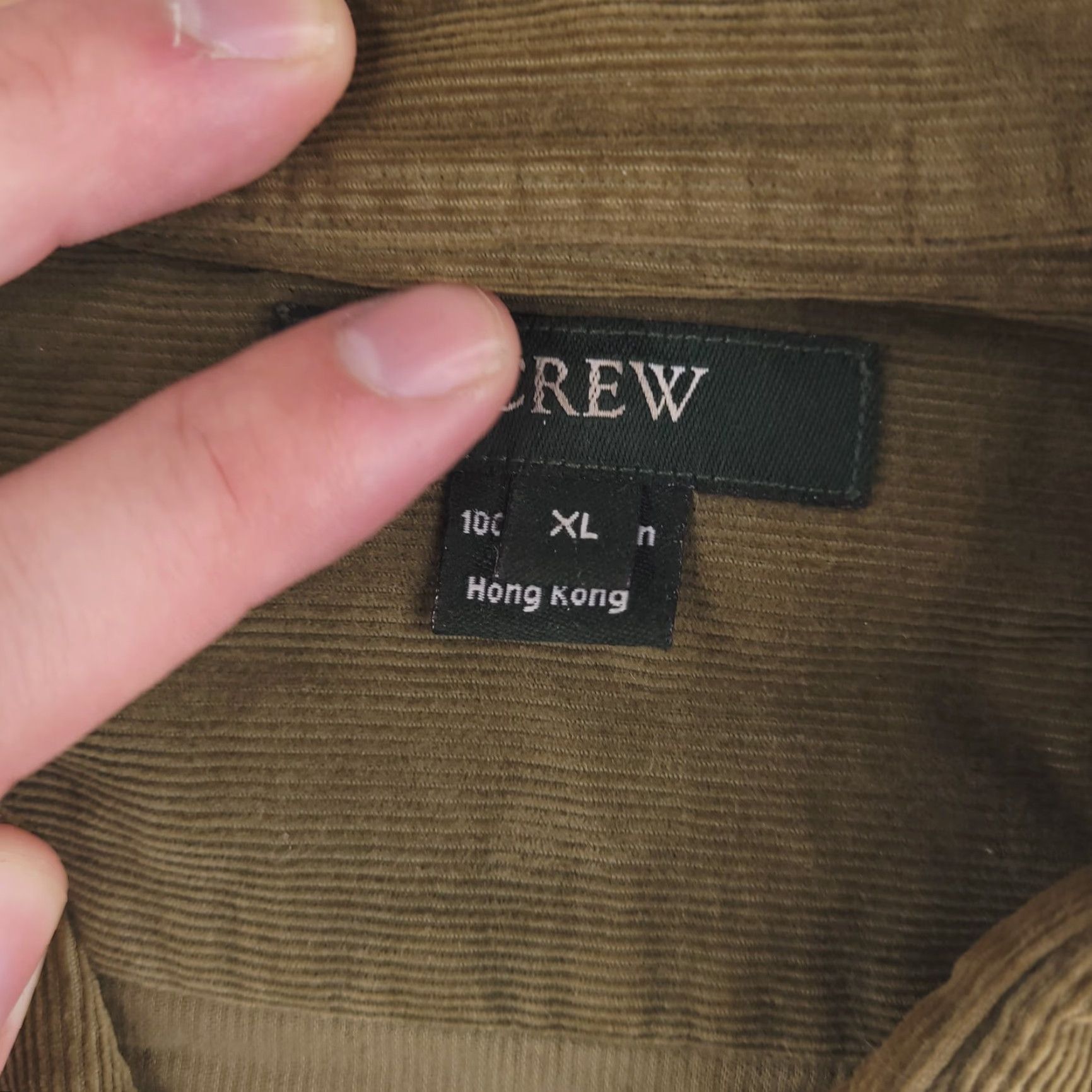 J.Crew J. Crew Shirt Mens XL Green Corduroy Chore Work Button Long Sleeve Relaxed Baggy Size US XL / EU 56 / 4 - 6 Thumbnail