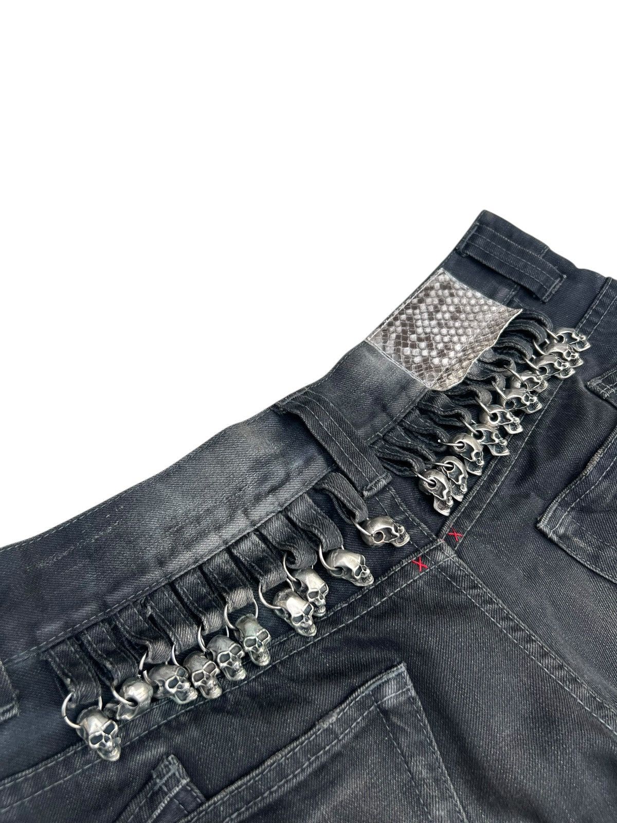 14th Addiction Mud Waxed Clawmark Denim Semantic Design Skulls Jeans Size US 30 / EU 46 - 16 Thumbnail