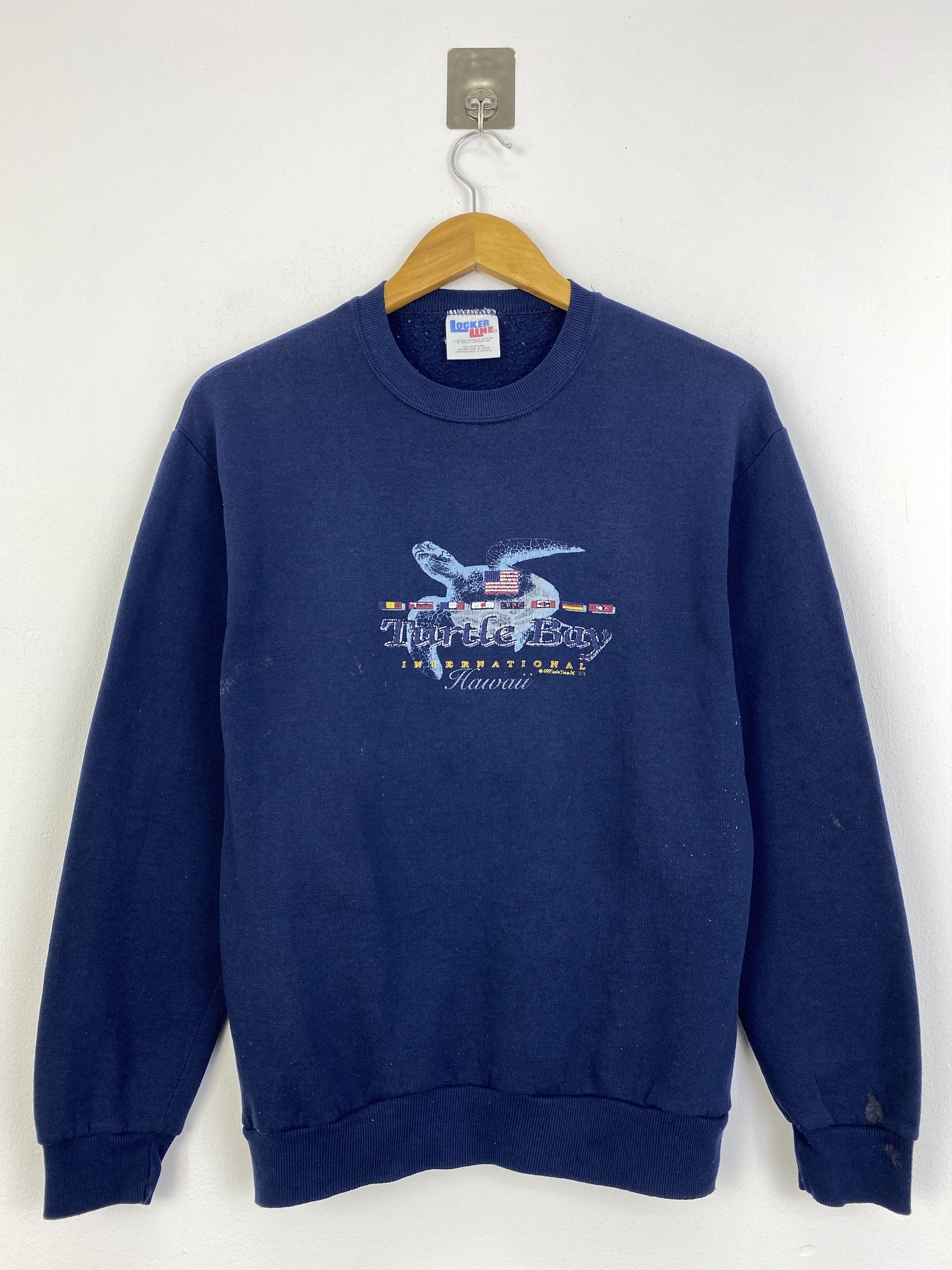 Vintage Vintage 90s Turtle Bay Hawaii Printed Sweatshirt SH0075 Size US S / EU 44-46 / 1 - 1 Thumbnail