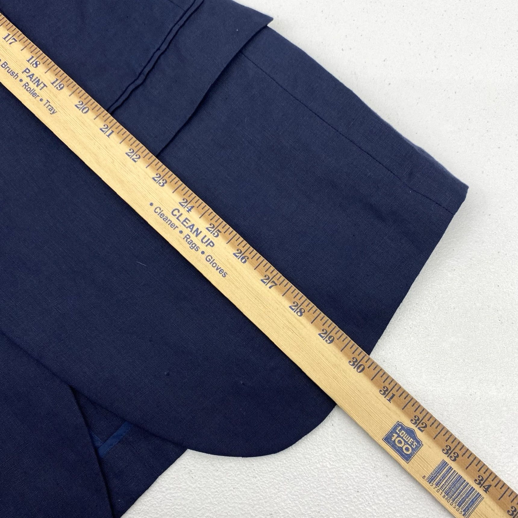 Nautica Nautica Blazer Men 40R Linen Single-Breasted Two-Button Notch Lapel Jacket Blue Regular Size 40 Mens Casual Sport Coat Size 40R - 6 Thumbnail
