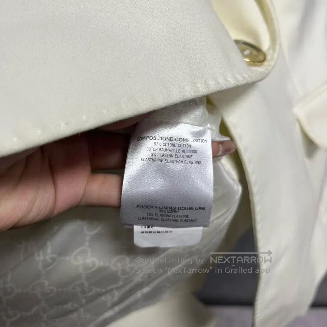 Gucci Guicci interior lined with printed patterns; stylish, casu Size 44R - 2 Thumbnail