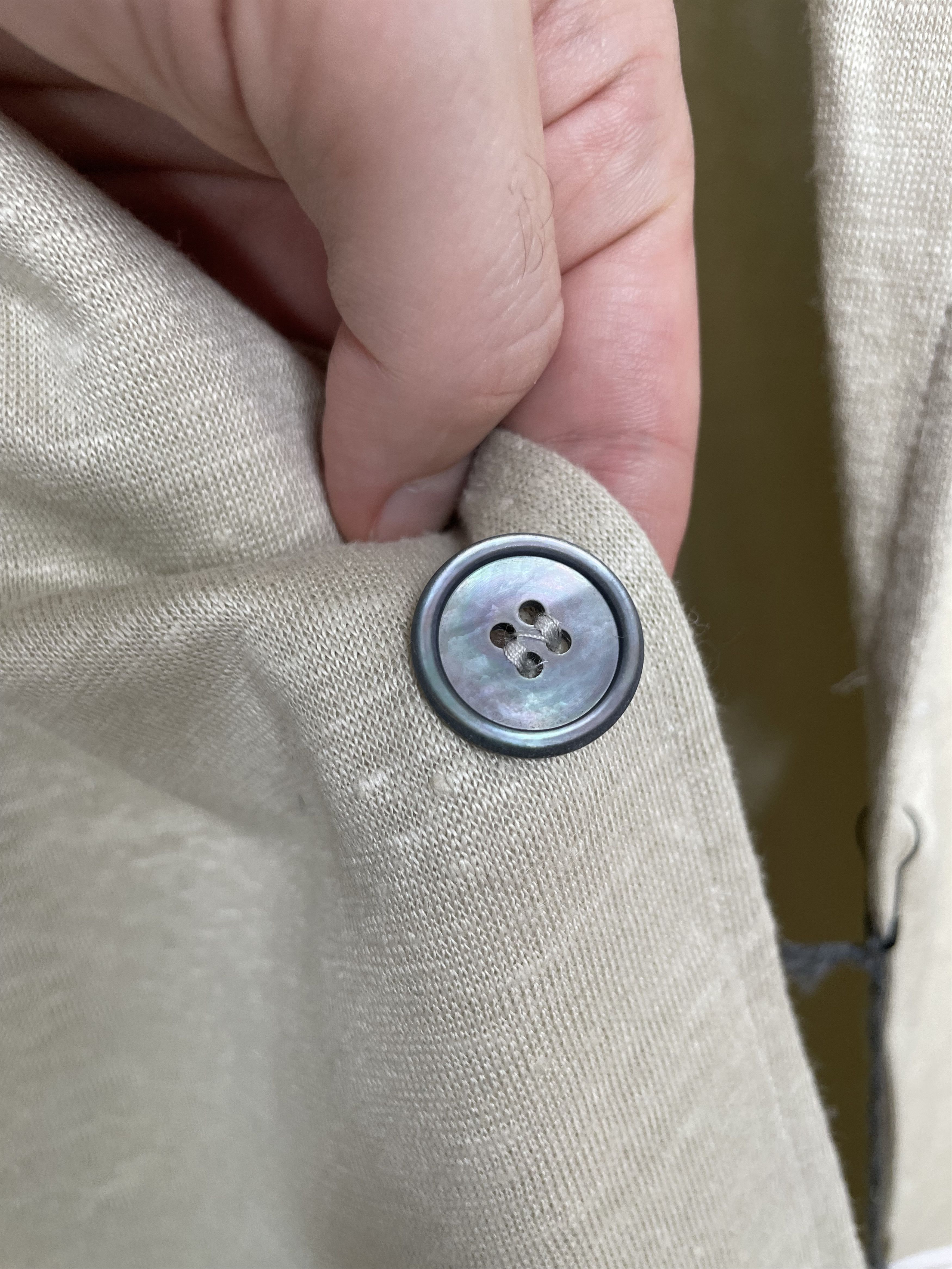 Pini Parma NWT Pini Parma linen knitted jacket, size 40R Size US M / EU 48-50 / 2 - 3 Thumbnail