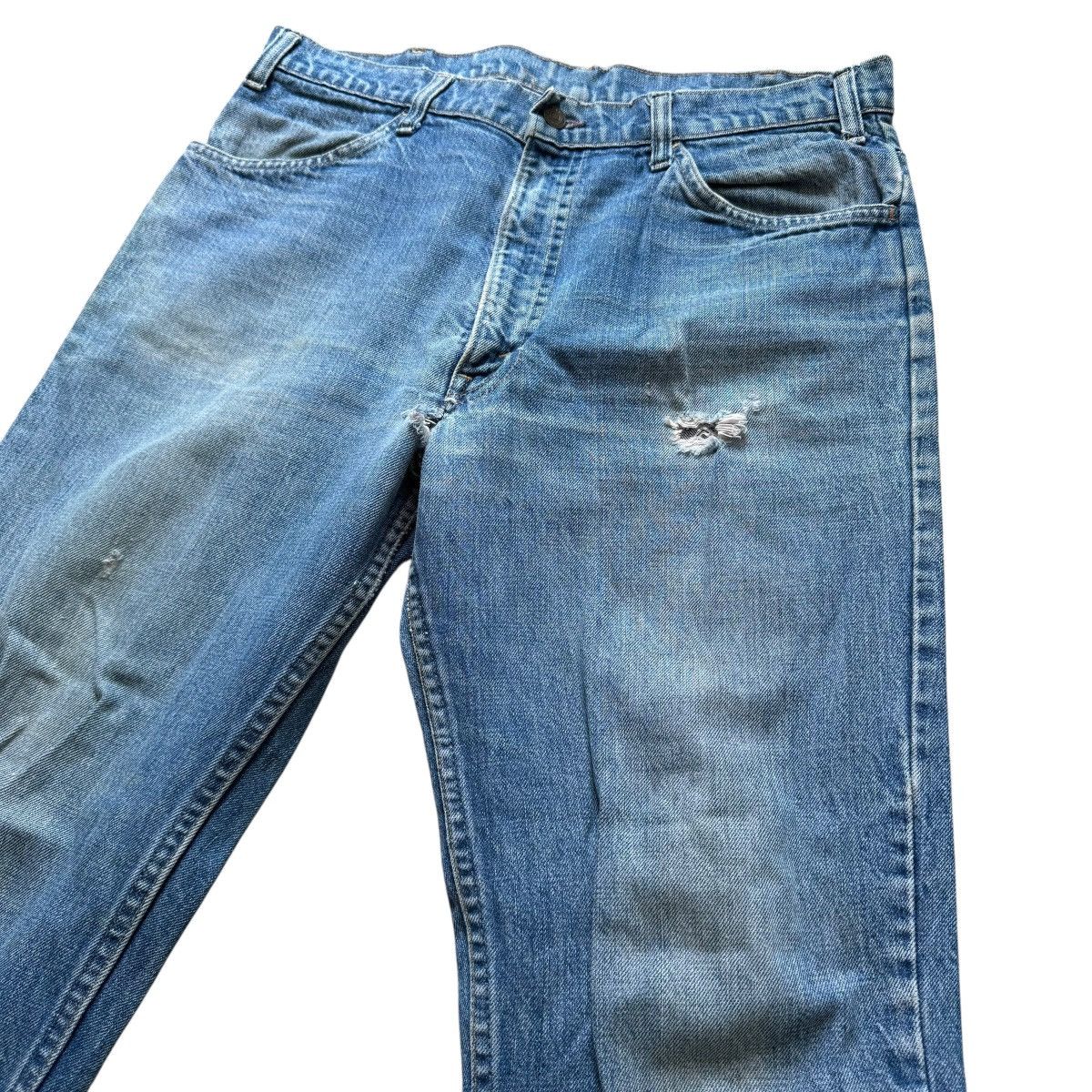 Levi's vintage 60s 70s Levis Orange Tab flared distressed jeans Size US 34 / EU 50 - 3 Thumbnail