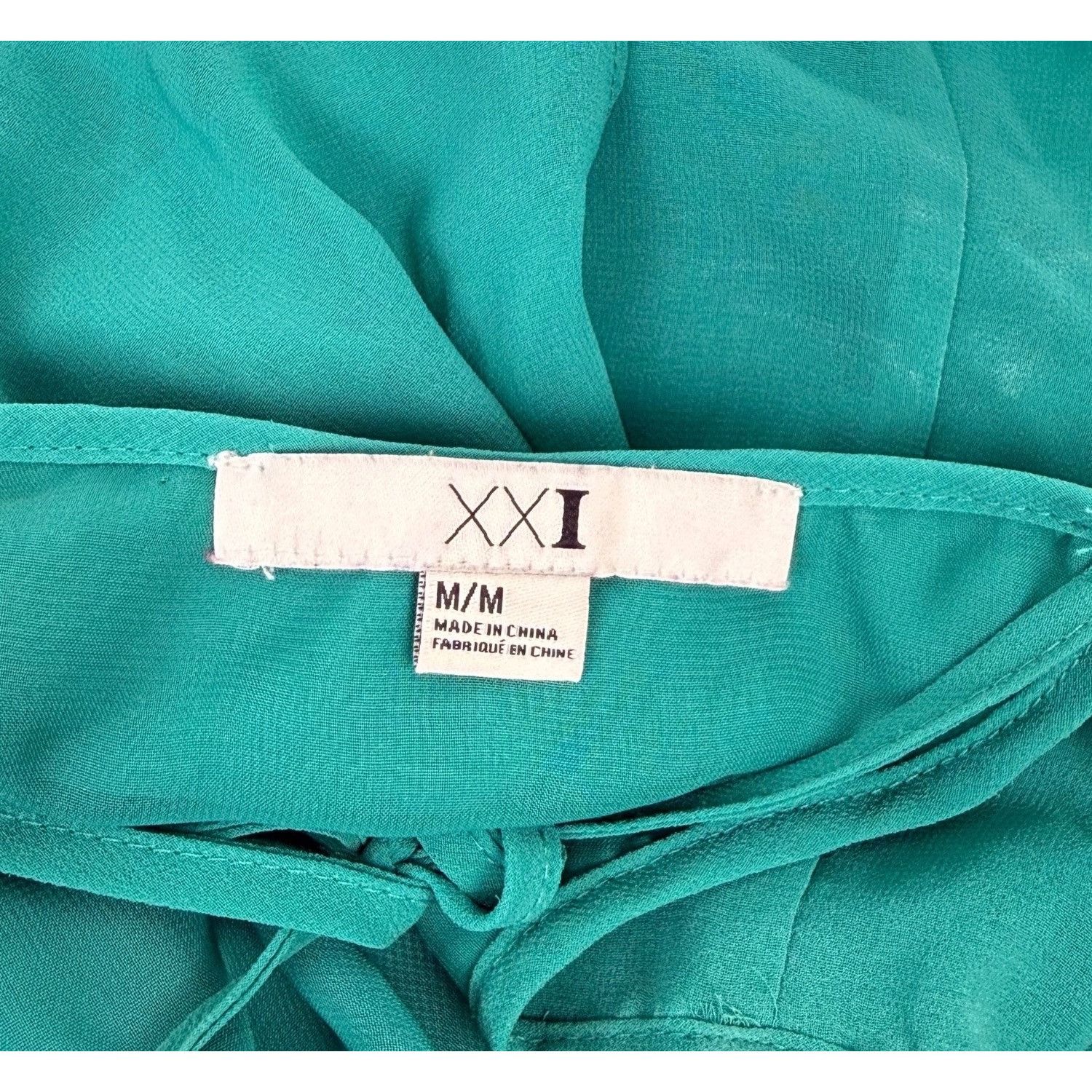 Forever 21 Forever 21 Chiffon Overlay Flowy Ruffled Top Spaghetti Strap Size M / US 6-8 / IT 42-44 - 4 Thumbnail
