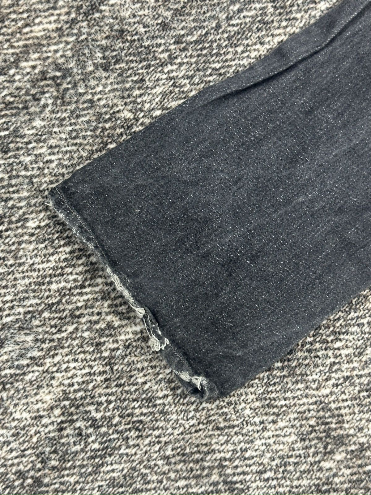 If Six Was Nine × Japanese Brand × Le Grande Bleu (L.G.B.) Zero Sail Distressed Zig Zag Black Wash denim Size US 34 / EU 50 - 11 Thumbnail