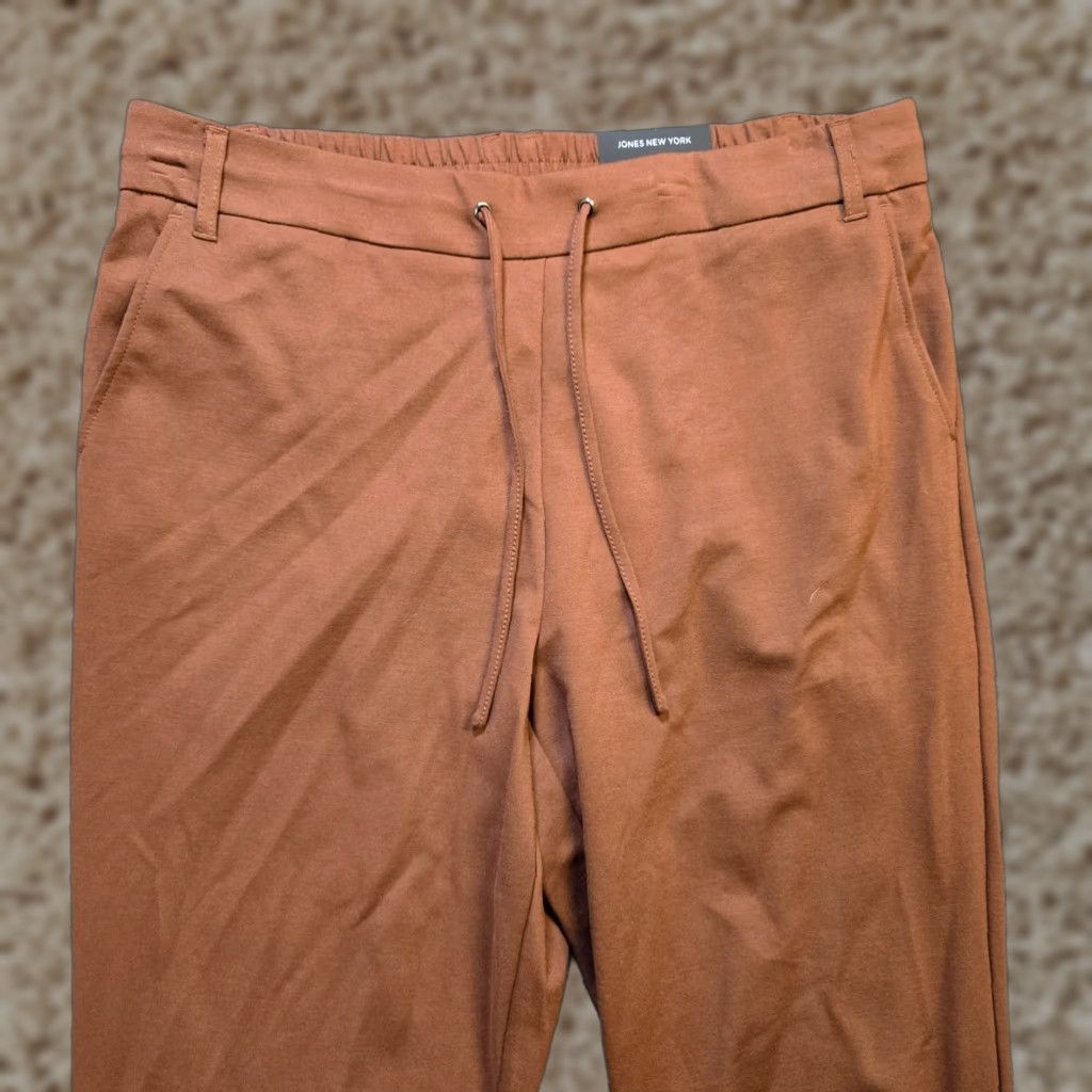 Jones New York Jones New York Pants Womens 1X Brown Tapered Sweatpants Pull On Comfort Regular Plus Size 40" / US 18 - 1 Thumbnail