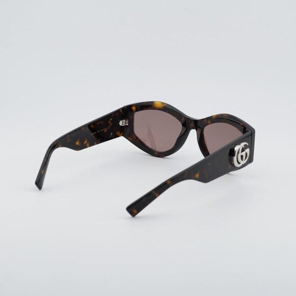 Gucci Gucci GG1951S 002 Sunglasses Havana Cat Eye Frame Size ONE SIZE - 6 Thumbnail