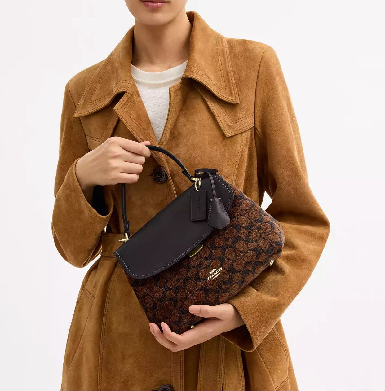 Coach Emory Top Handle Bag In Signature Chenille CDB08 Size ONE SIZE - 8 Thumbnail