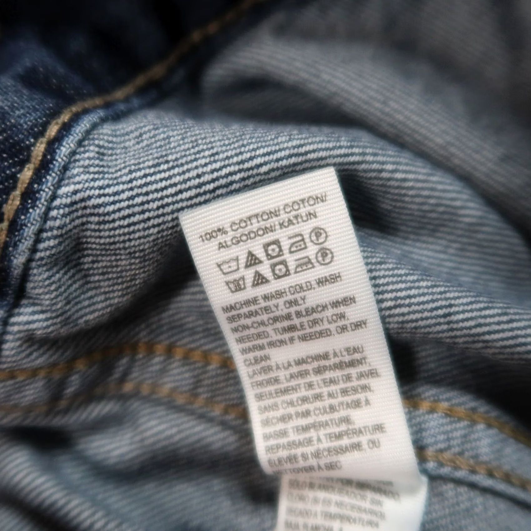 Lucky Brand Lucky Brand Denim Trucker Jacket Womens Large Blue Denim Size L / US 10 / IT 46 - 6 Thumbnail