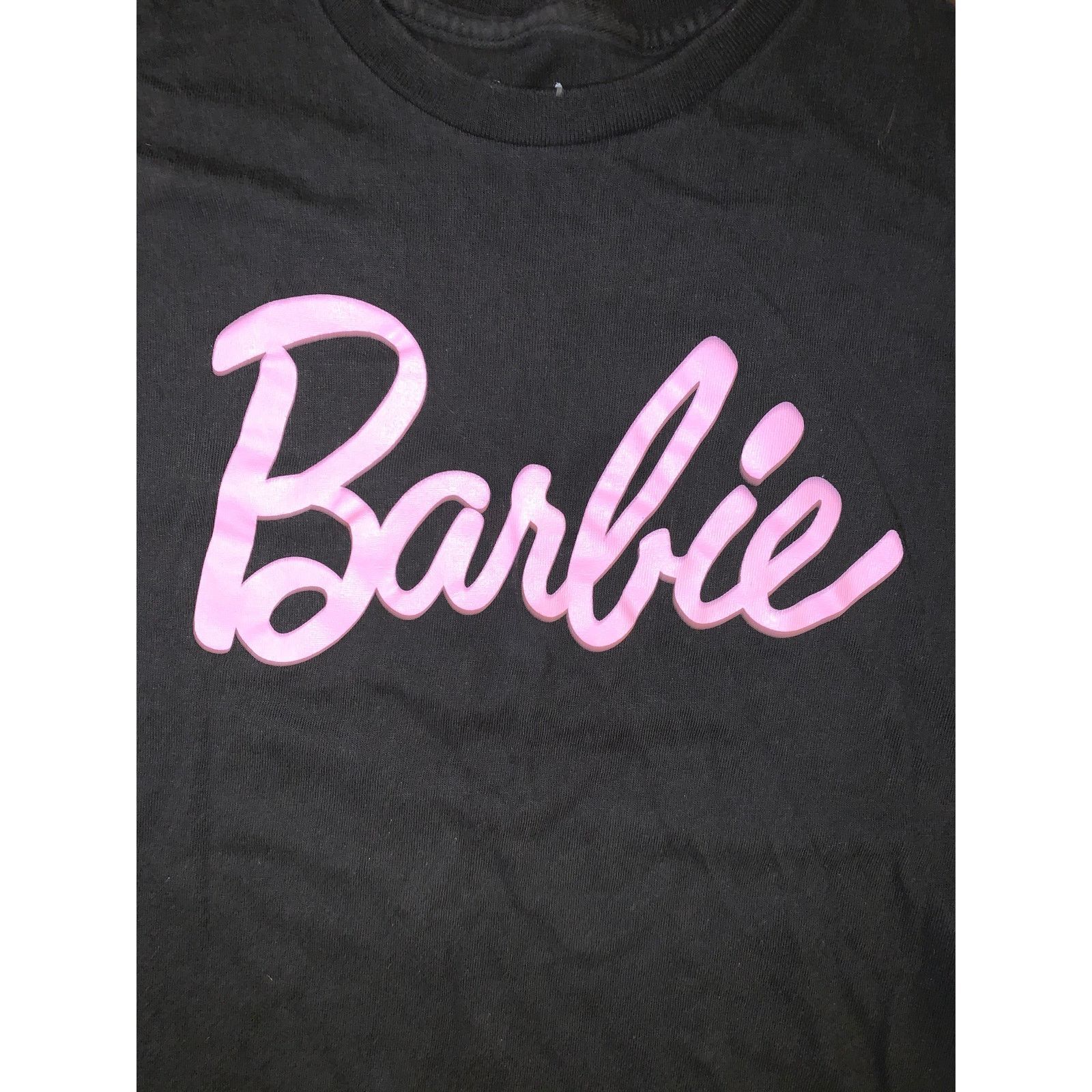 Other Barbie Logo T Shirt Medium Black Pink Graphic Tee Barbiecore Size M / US 6-8 / IT 42-44 - 1 Thumbnail