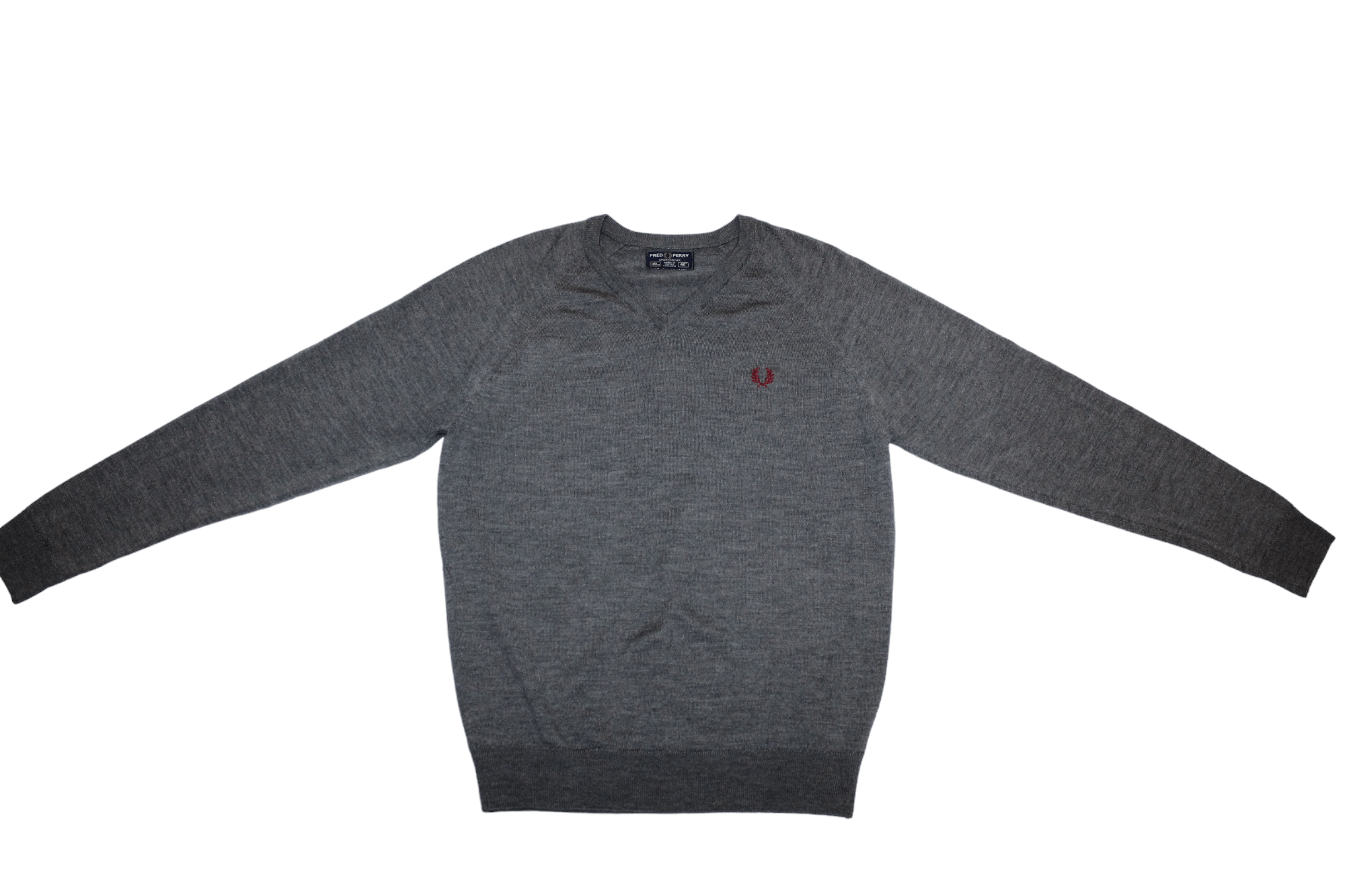 Fred Perry VTG Fred Perry Classics V-neck Wool Jumper. Made in UK Size US L / EU 52-54 / 3 - 2 Thumbnail